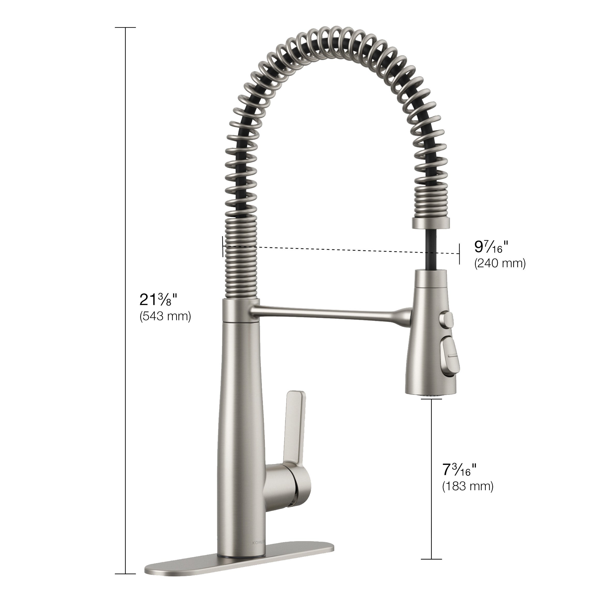 Kohler Vind Semi-Professional Pull-down Kitchen Sink Faucet