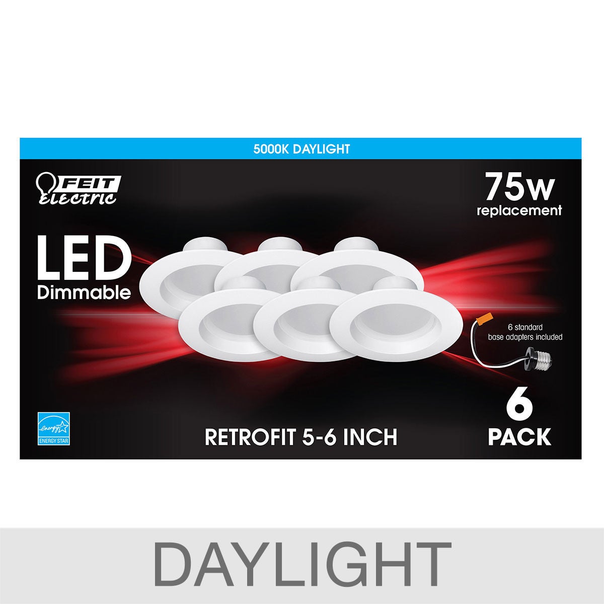 Feit Electric LED 5"- 6" Retrofit, 6-pack