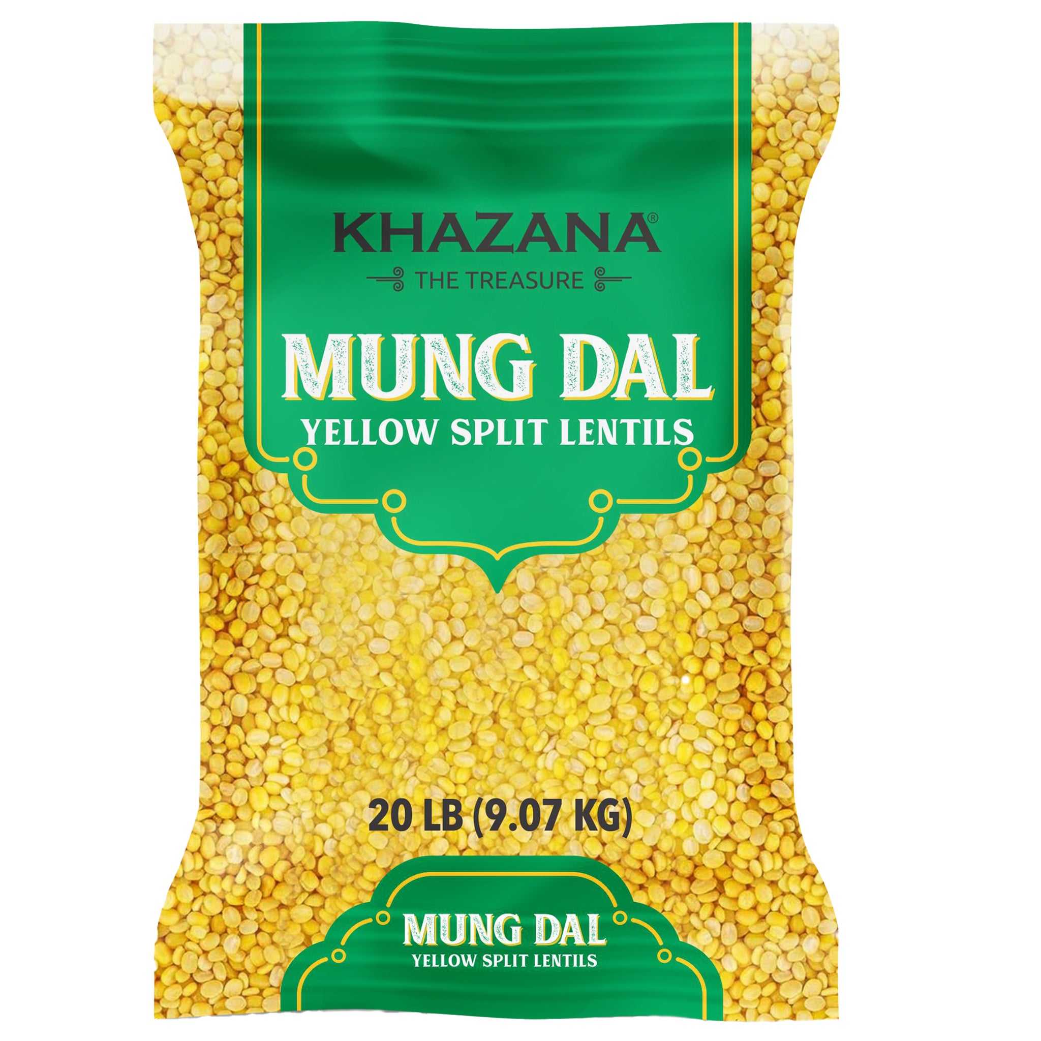 Khazana Mung Dal Yellow Split Lentils, 20 lbs