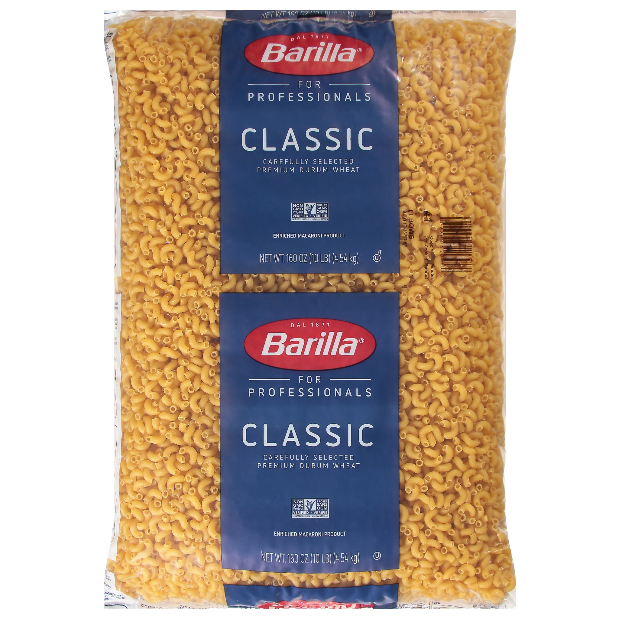 Barilla Elbow Macaroni Pasta, 10 lbs, 2-count