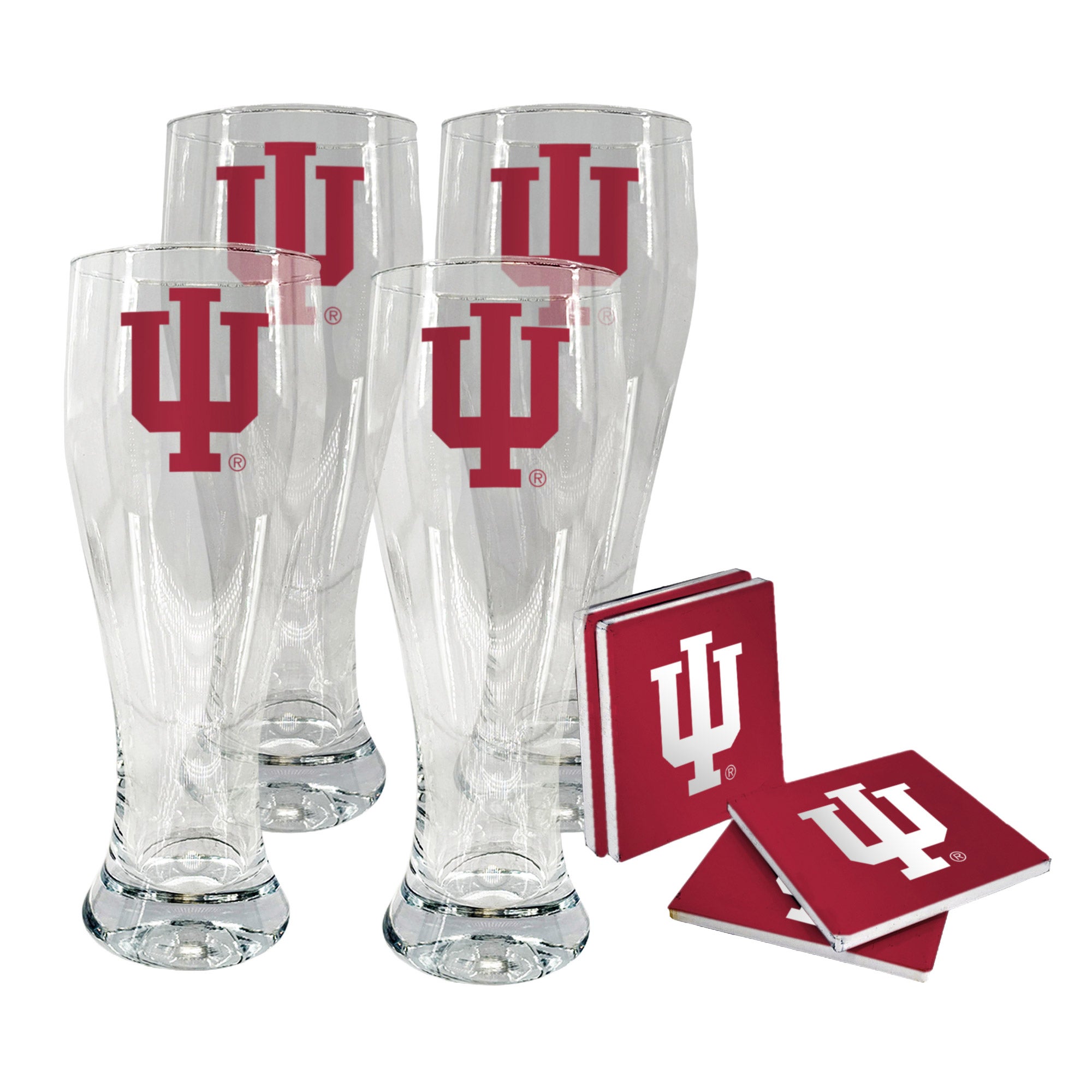 NCAA Pilsner & Coaster Set