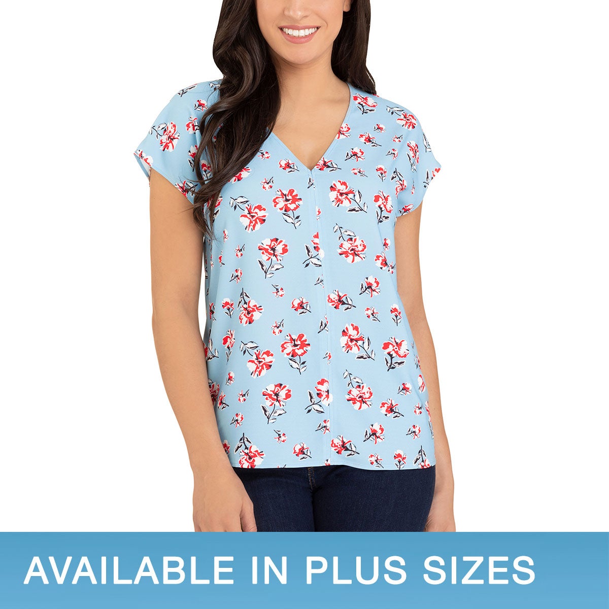 Hilary Radley Ladies' V-Neck Blouse