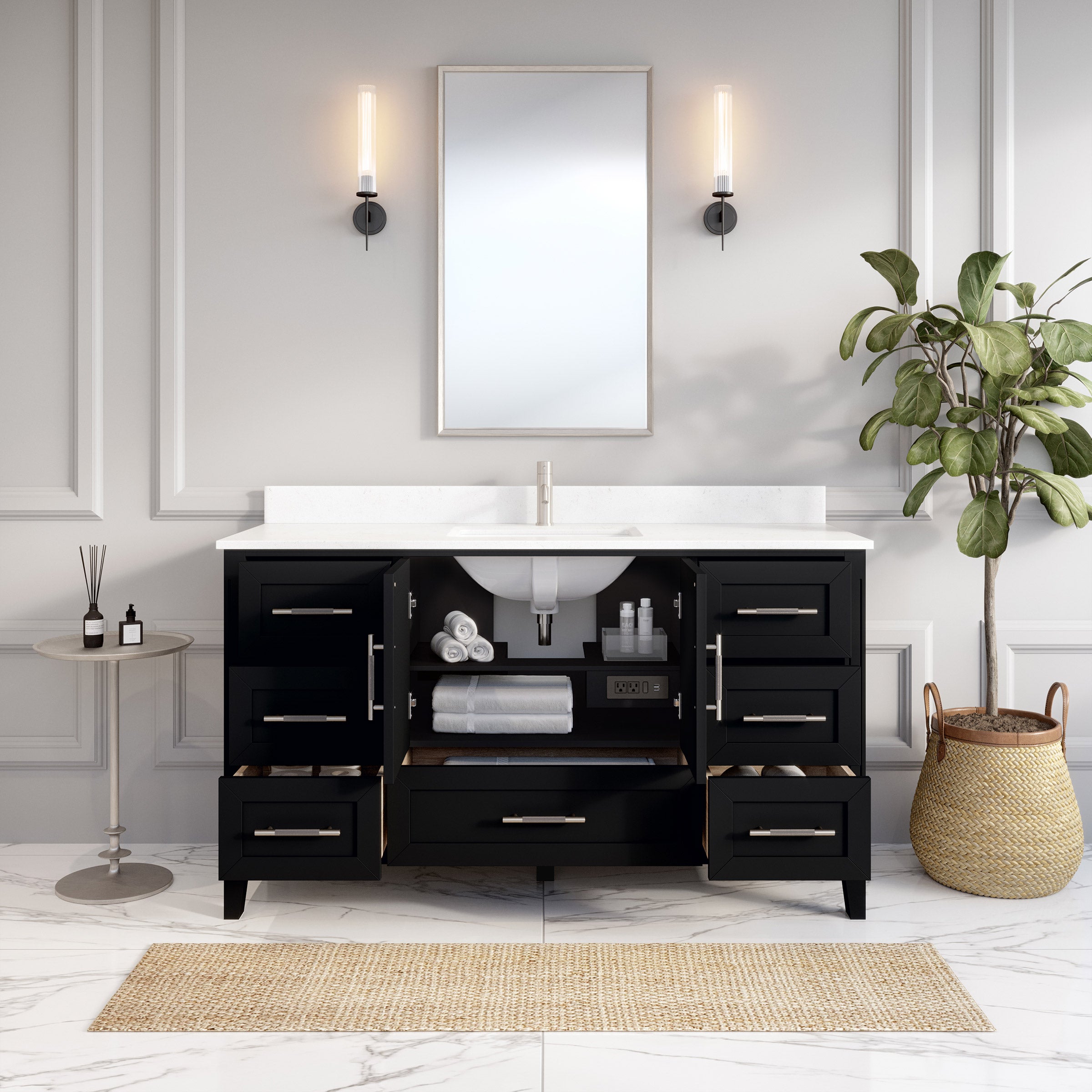 Hudson Black Bath Vanity by Studio Bathe
