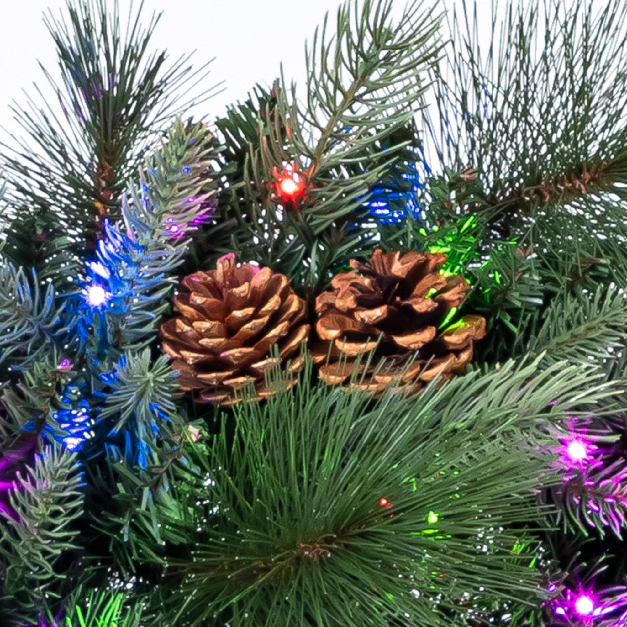 9' Pre-Lit Radiant Micro LED with Twinkle Artificial Greenery Garland