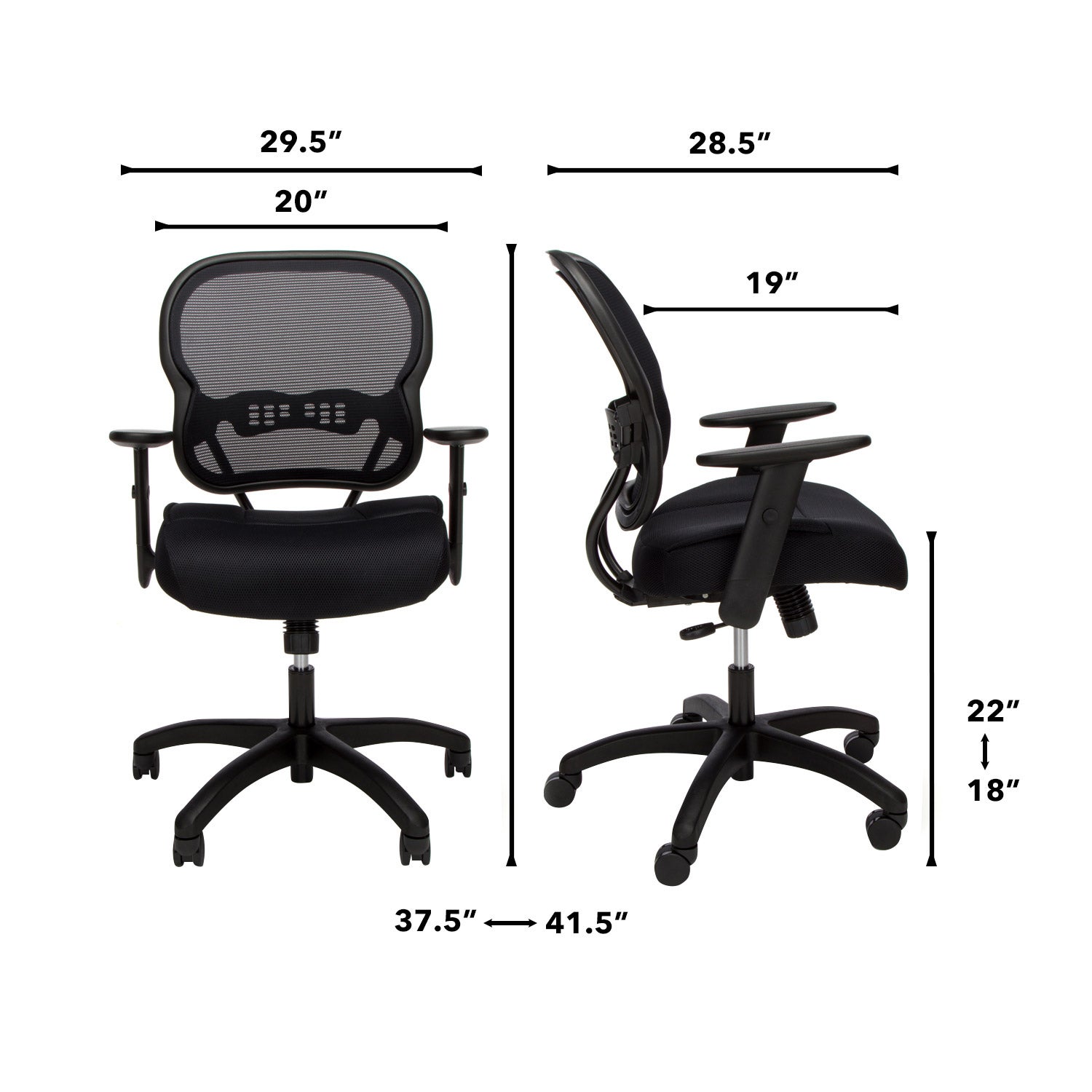 HON Wave Mesh Mid-Back Chair