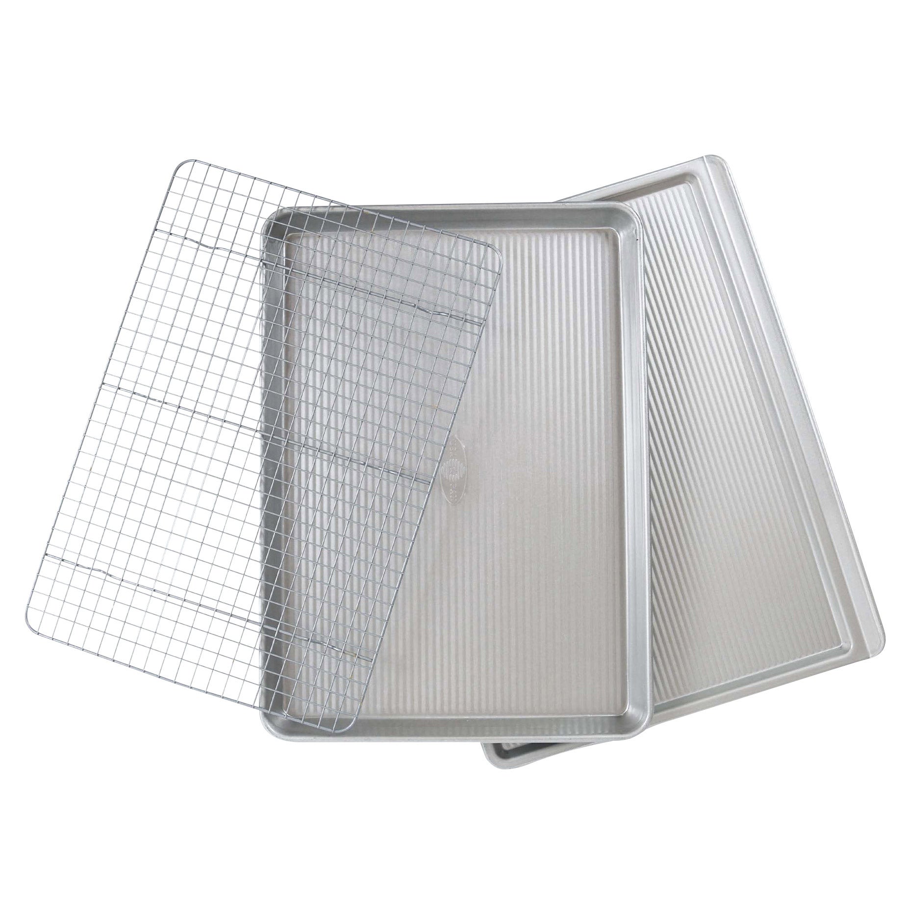 USA Pan Half Sheet, Cookie Sheet & Cooling Rack Set
