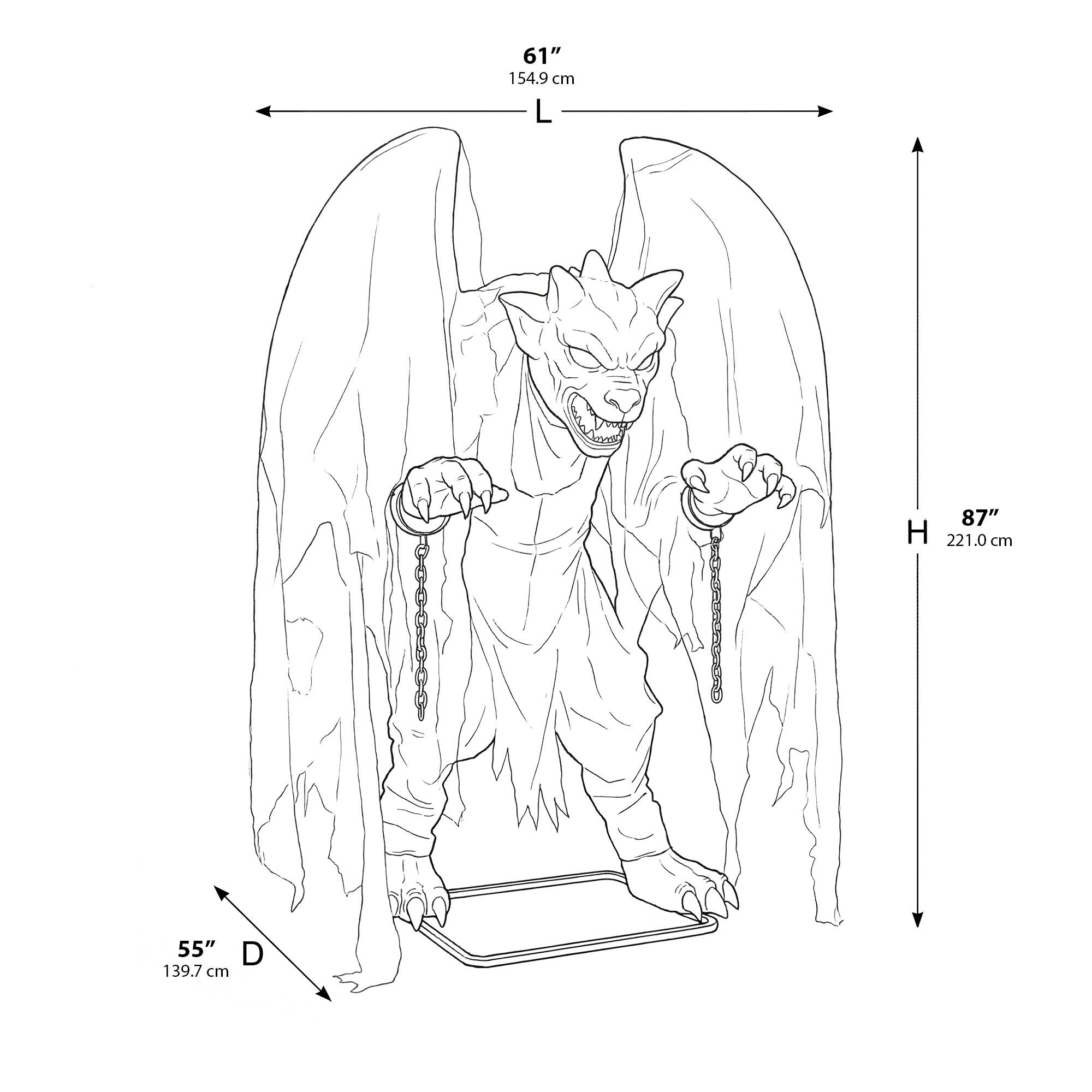 7.3' Animated Gargoyle