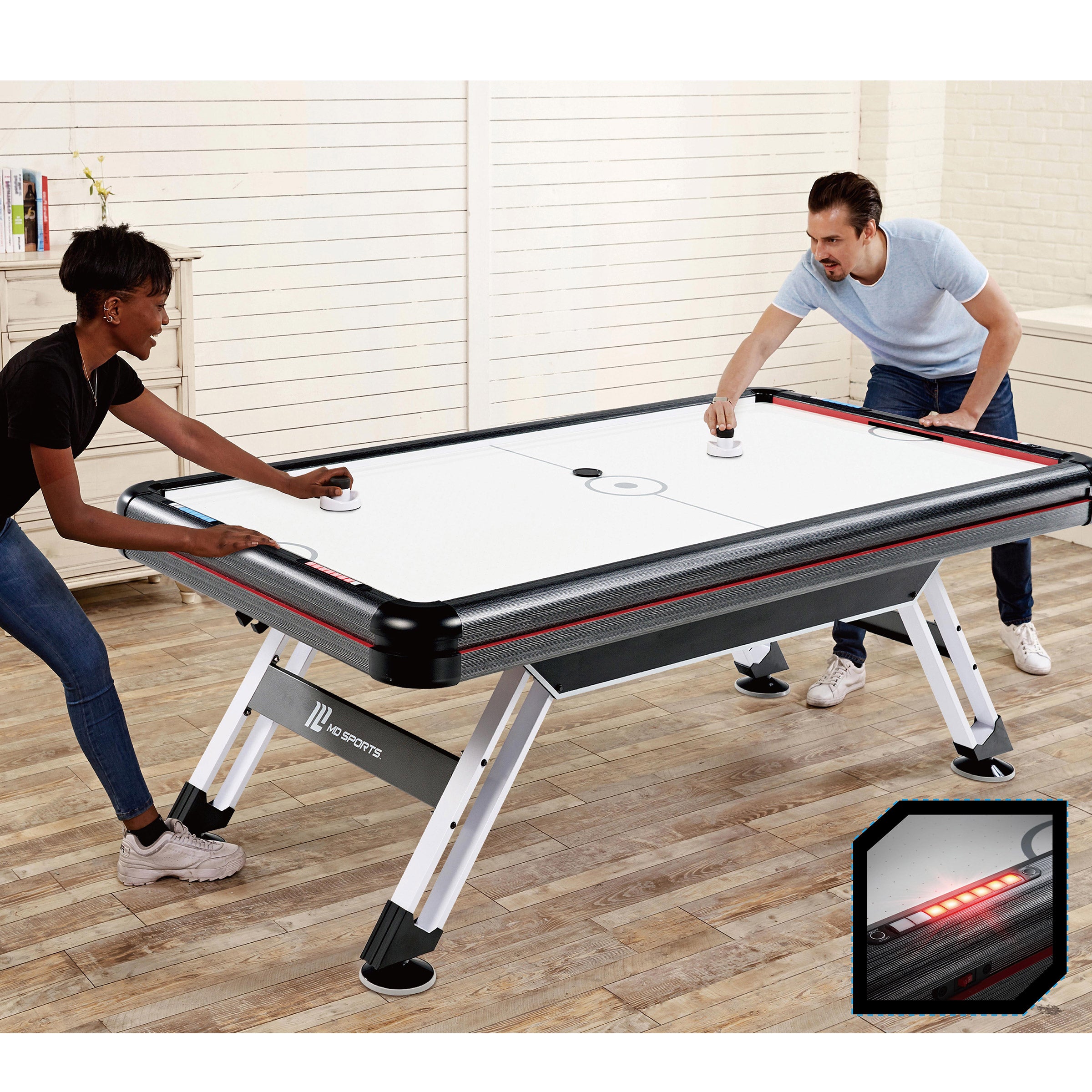 Medal Sports 89” Steel Leg Air Powered Hockey Table