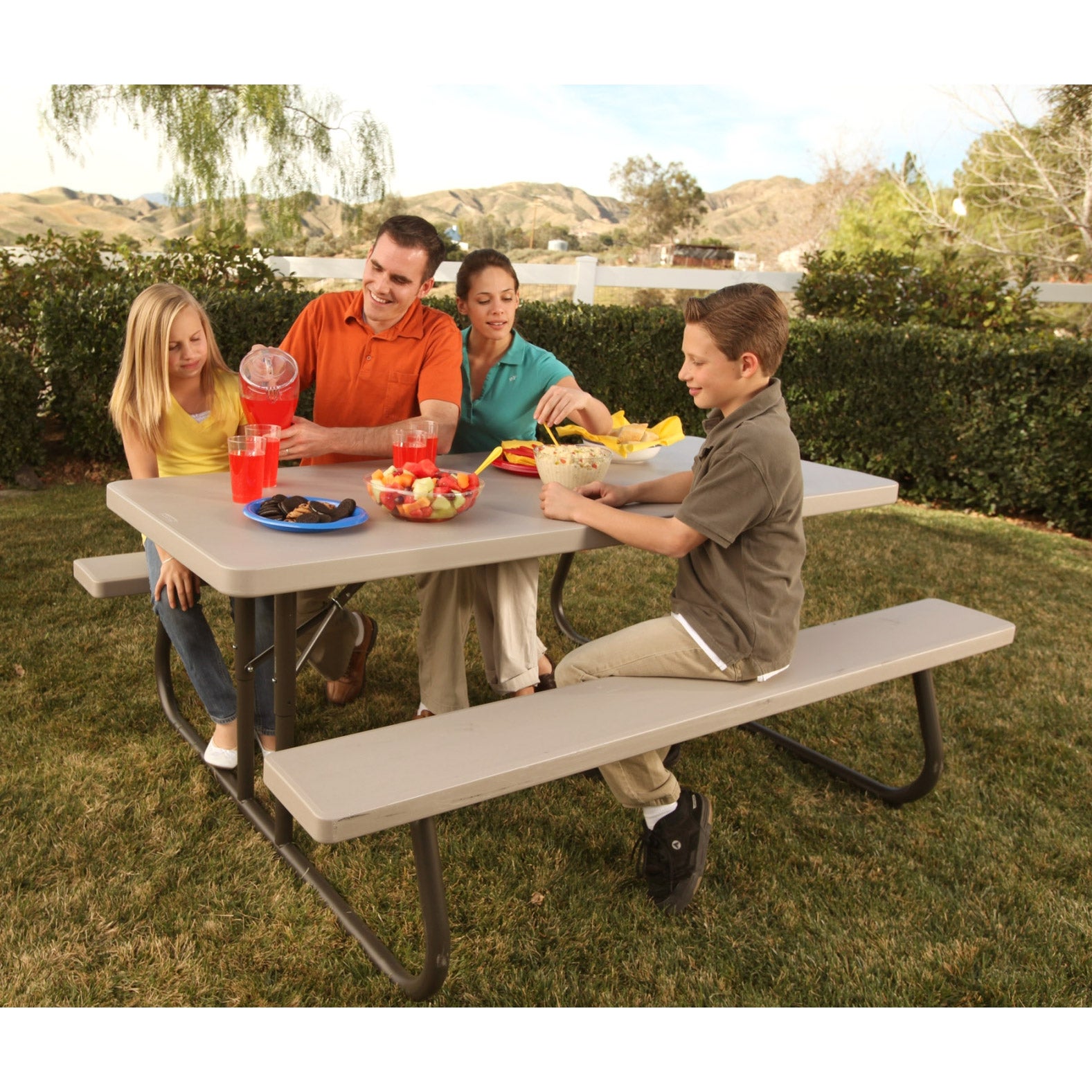Lifetime 6' Folding Picnic Table, 10-pack