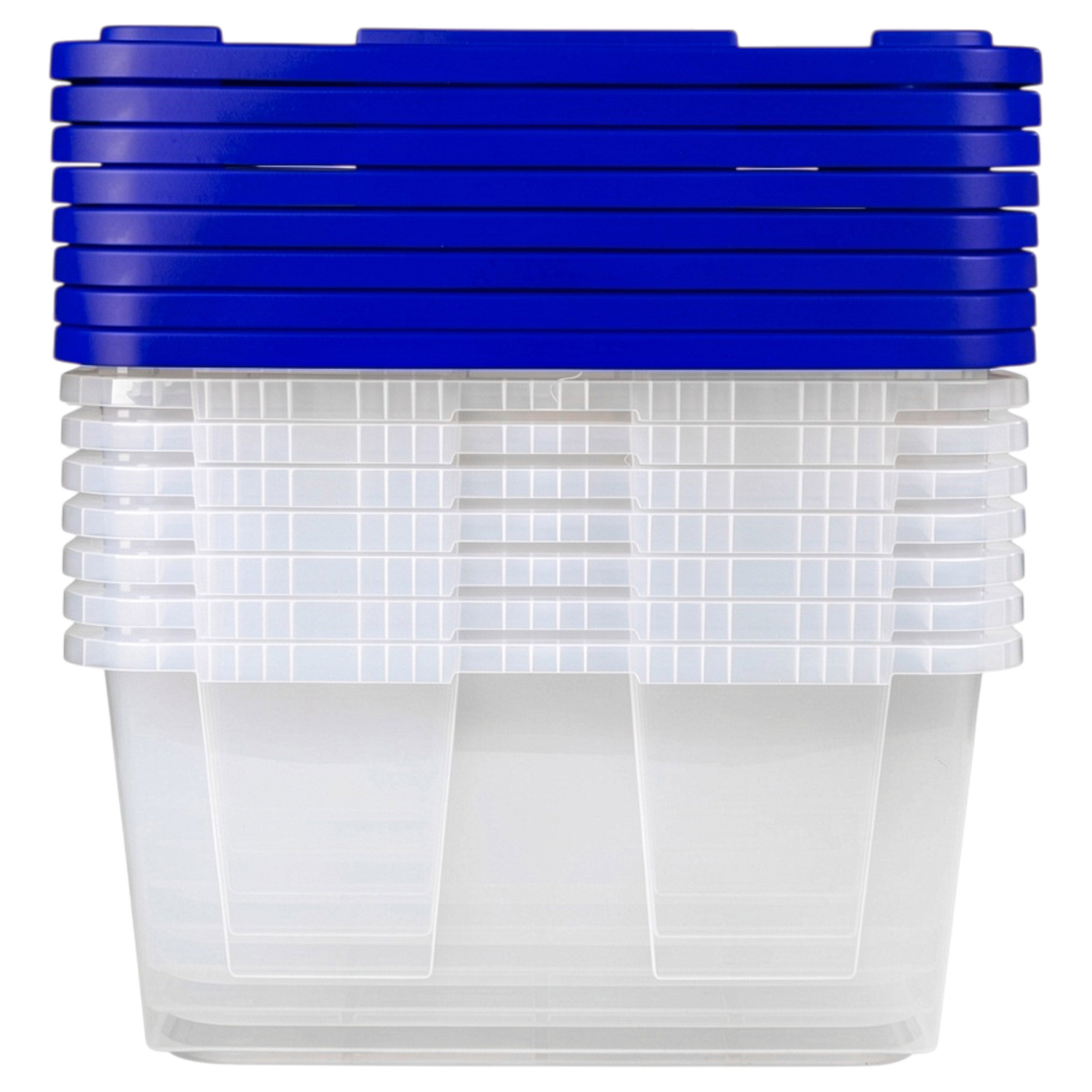 Greenmade 27 Gallon Clear Storage Bin, 8‑pack