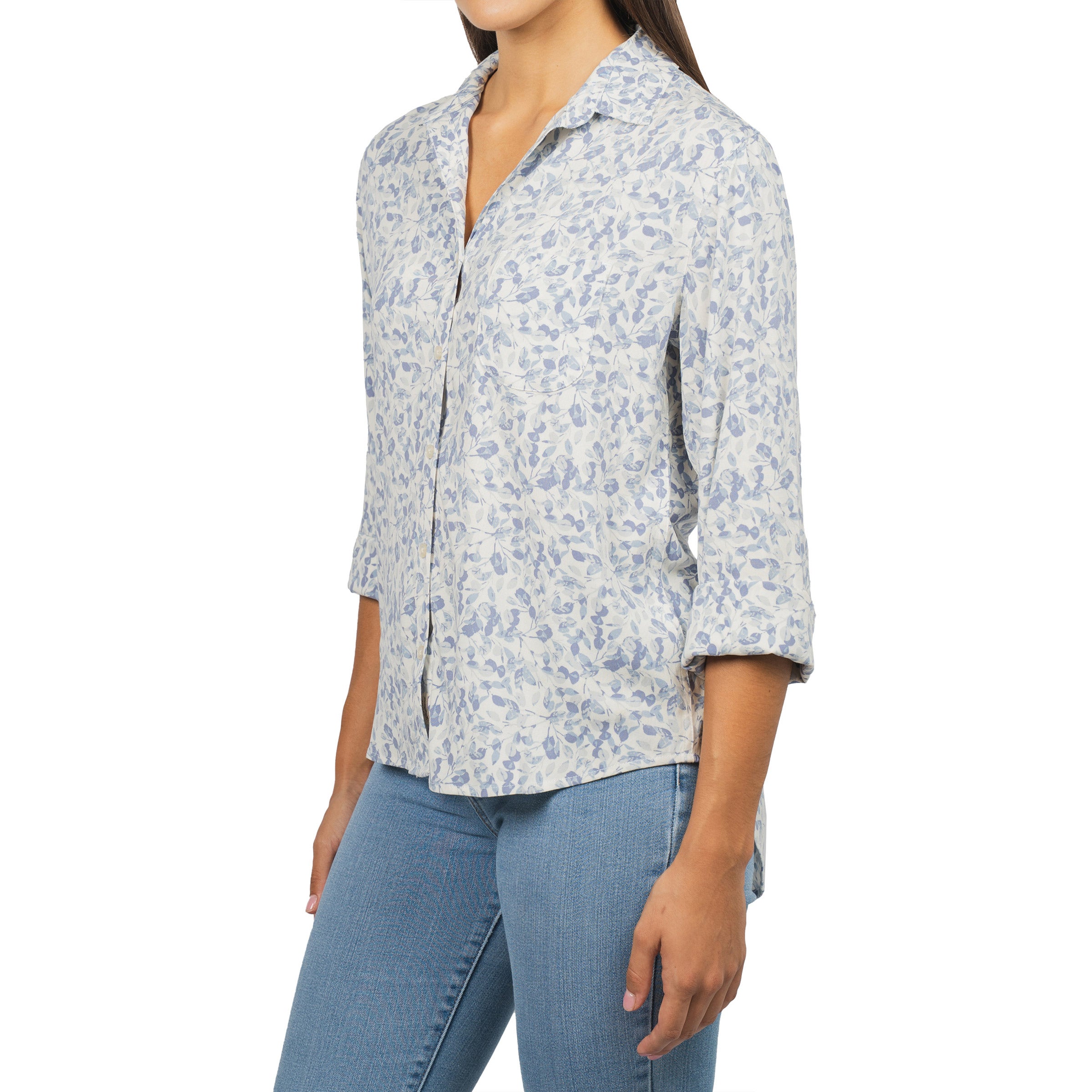 Jachs Girlfriend Women's 3/4 Sleeve Button Up Shirt