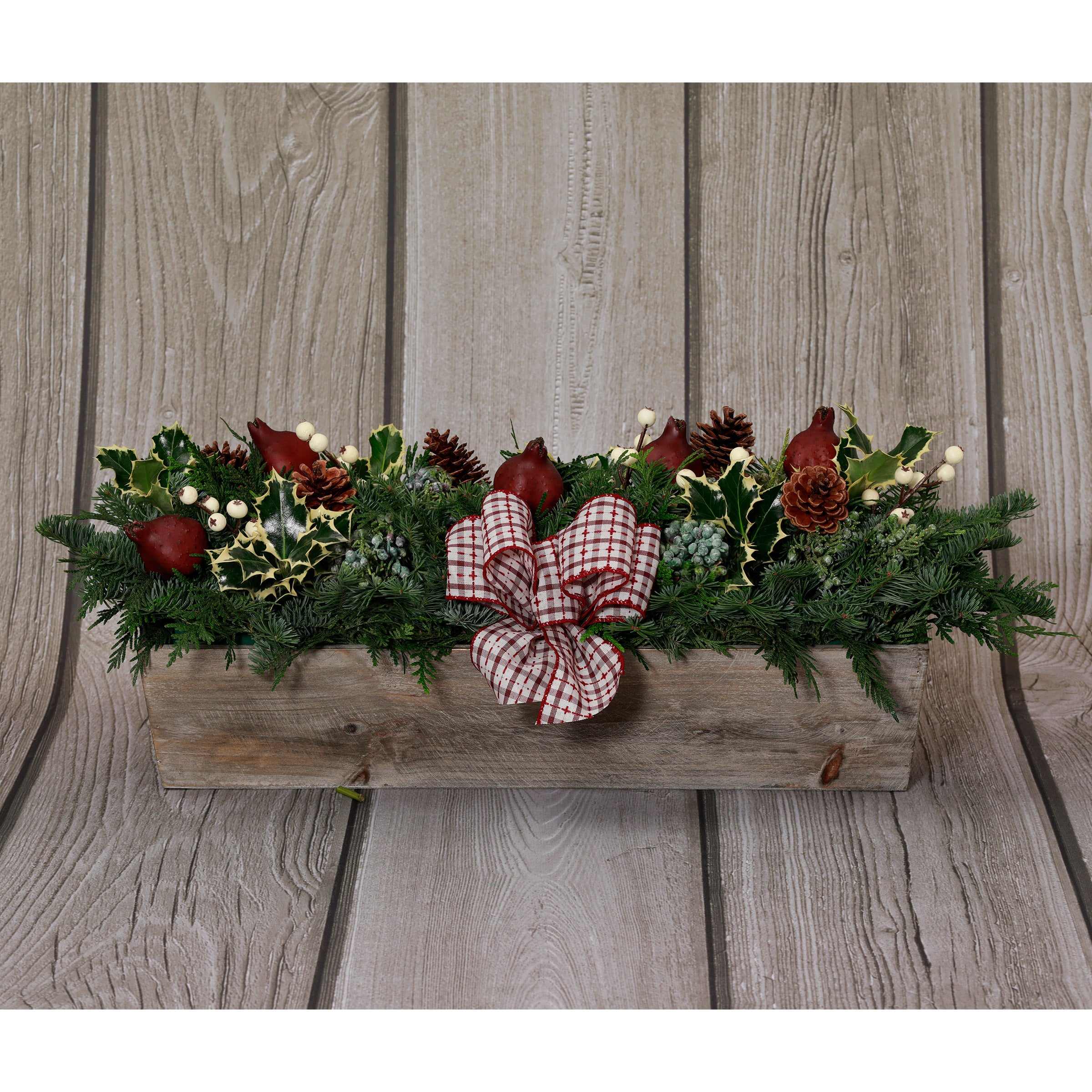 Pomegranate & Snowberry Table Runner