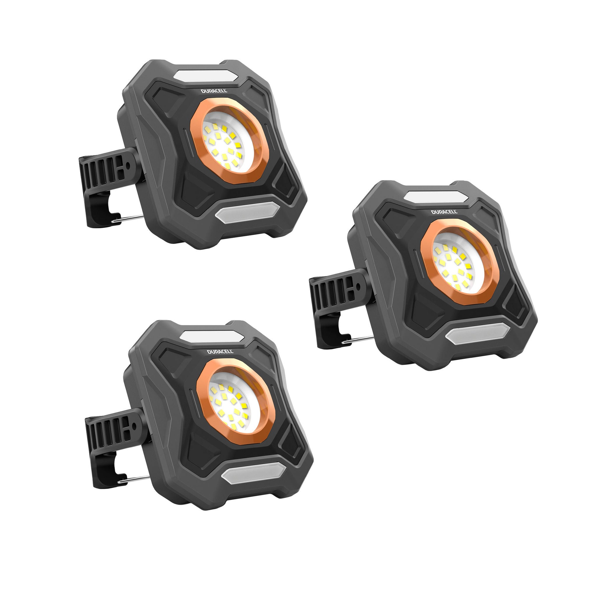 Duracell 1500 Lumen Work Lights, 3-pack