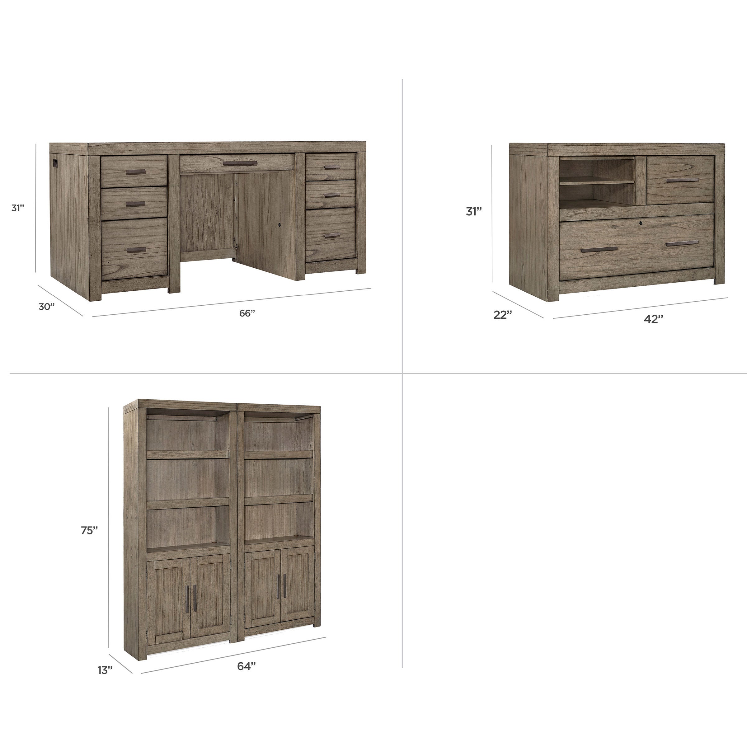 Anoka 4-piece Executive Wall Suite