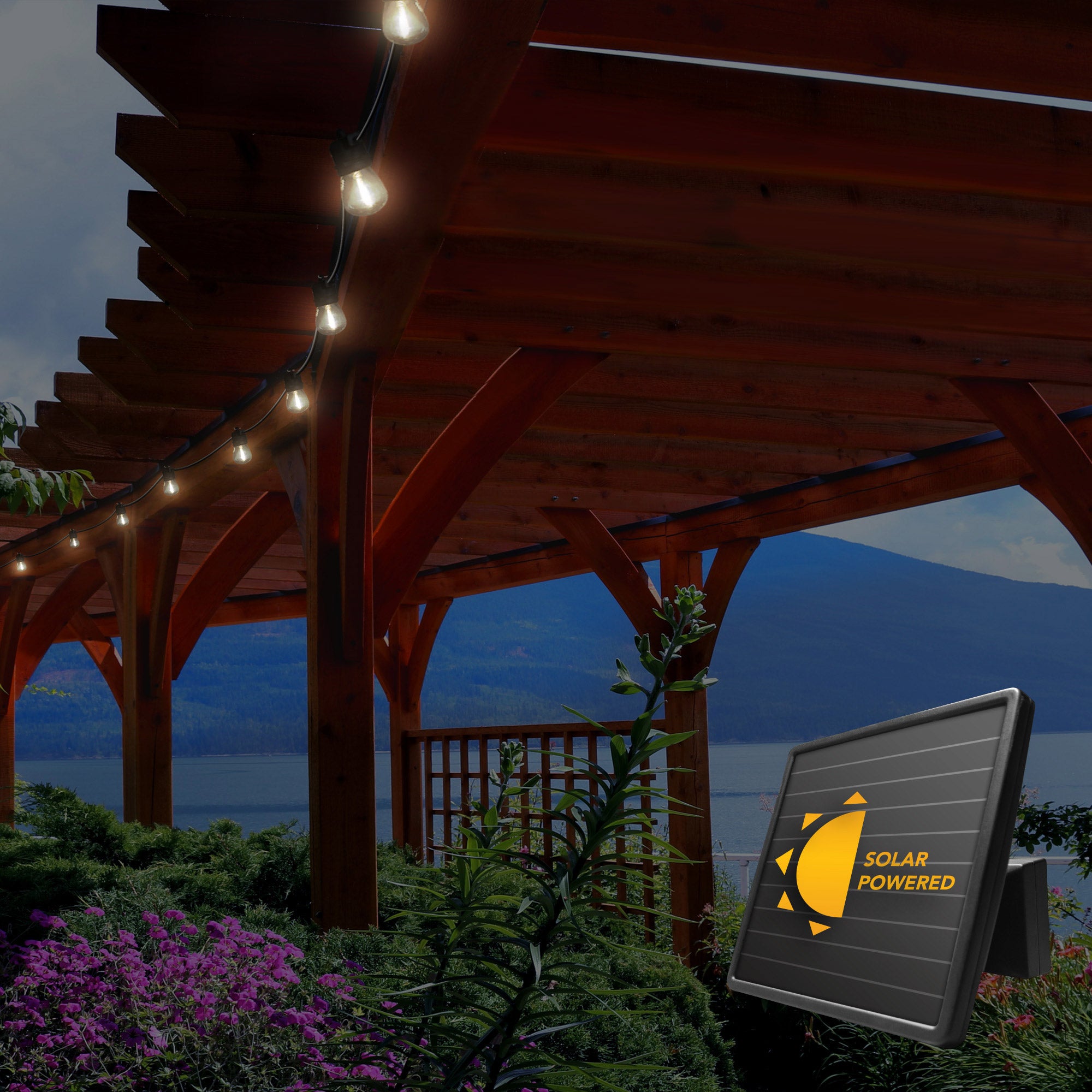 Sunforce 35' Solar String Lights with Remote Control