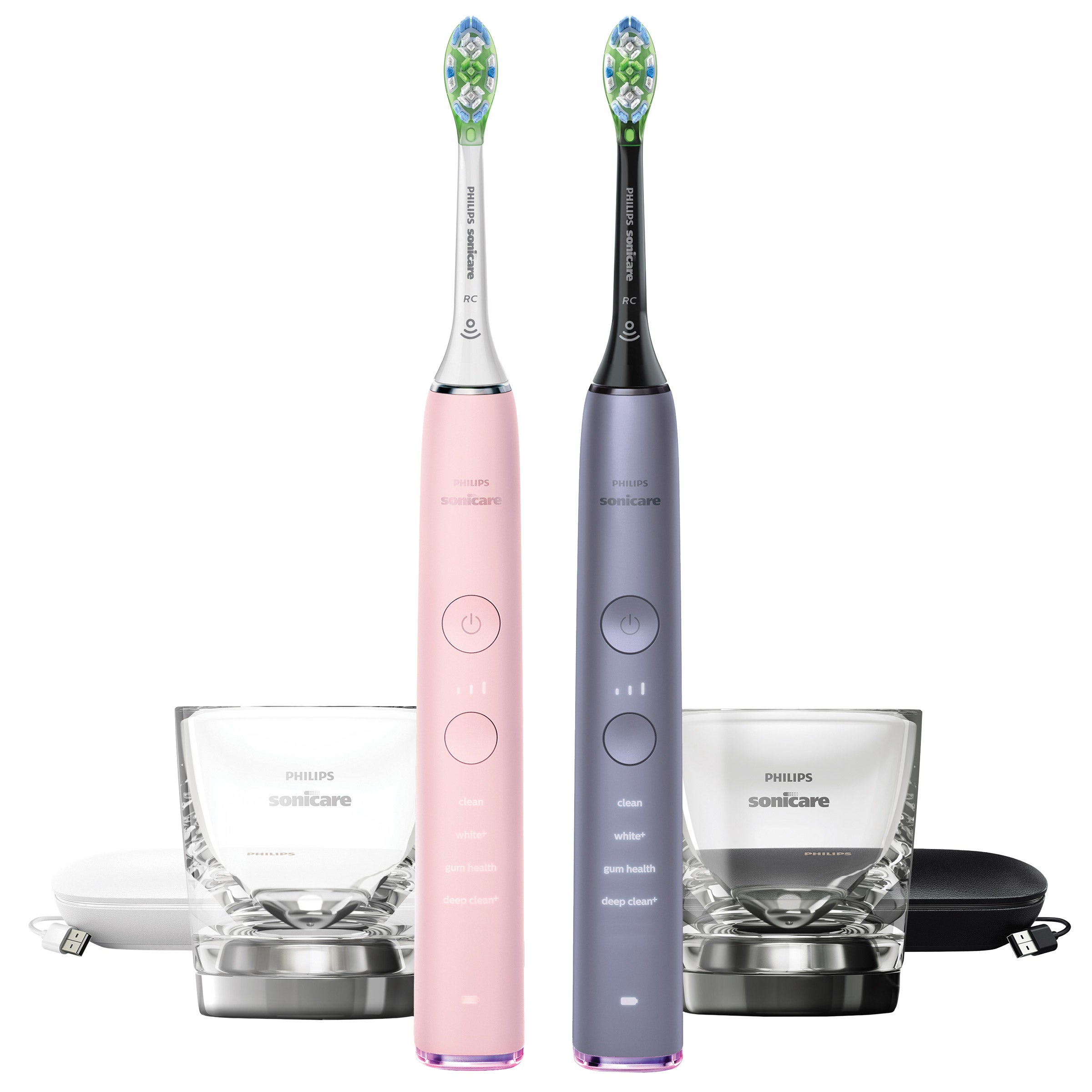 Philips Sonicare DiamondClean Rechargeable Toothbrush, 2-pack