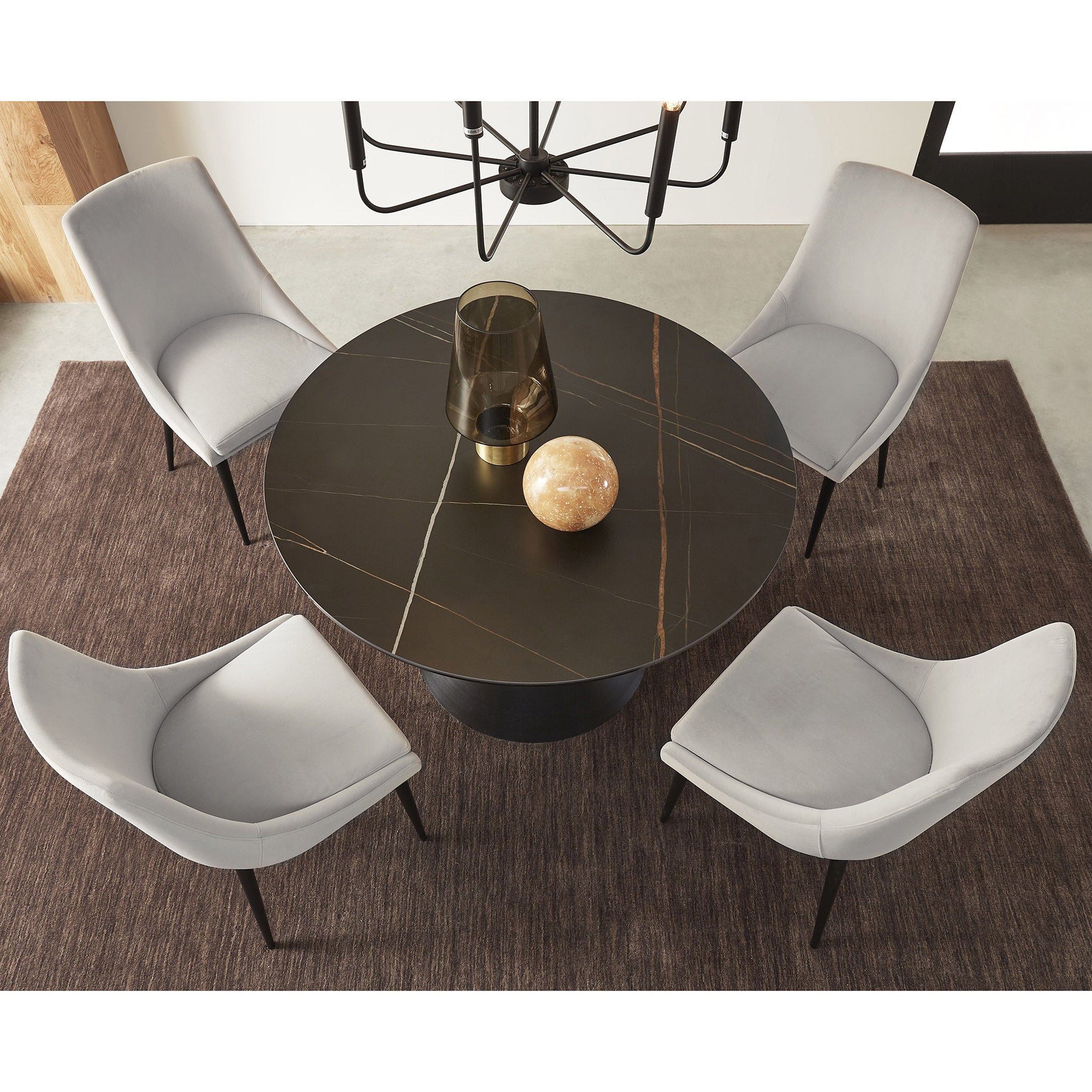 Matto 5-piece Round Dining Table Set