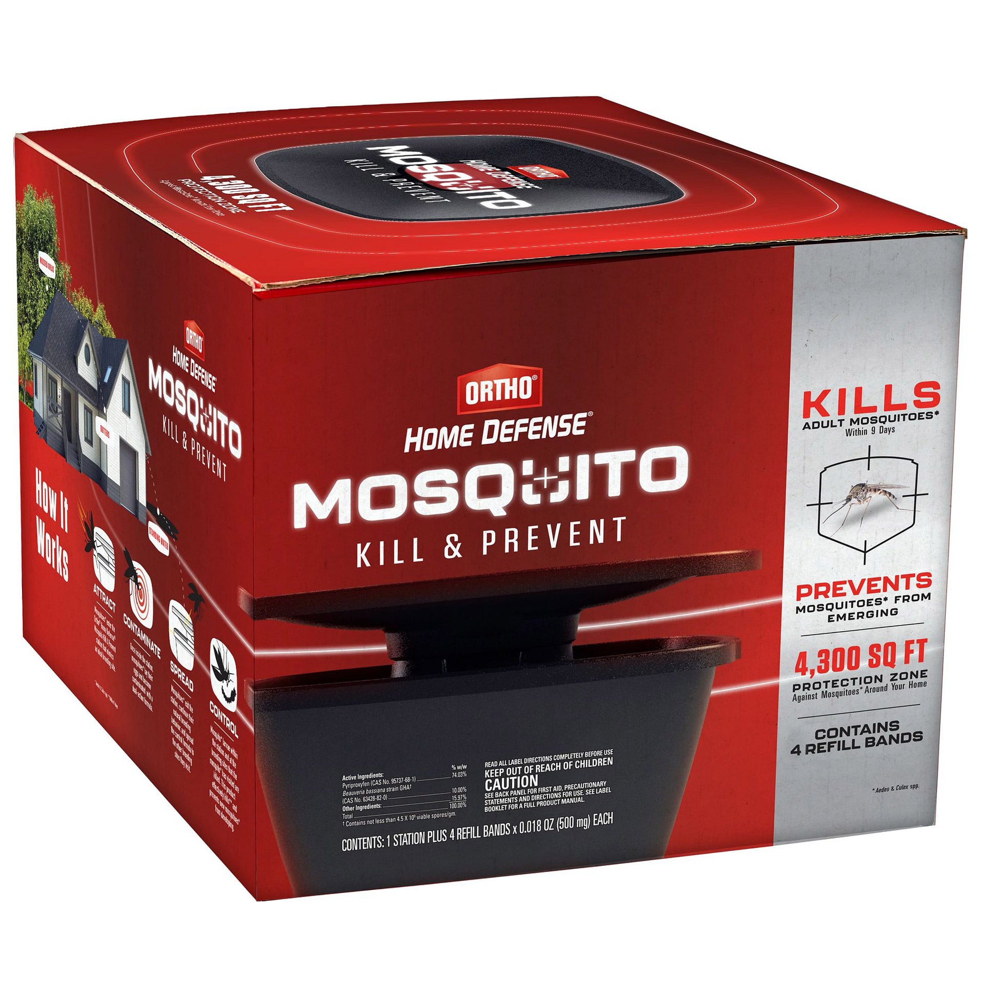 Ortho Home Defense Mosquito Kill and Prevent Value Pack (4 Refills)