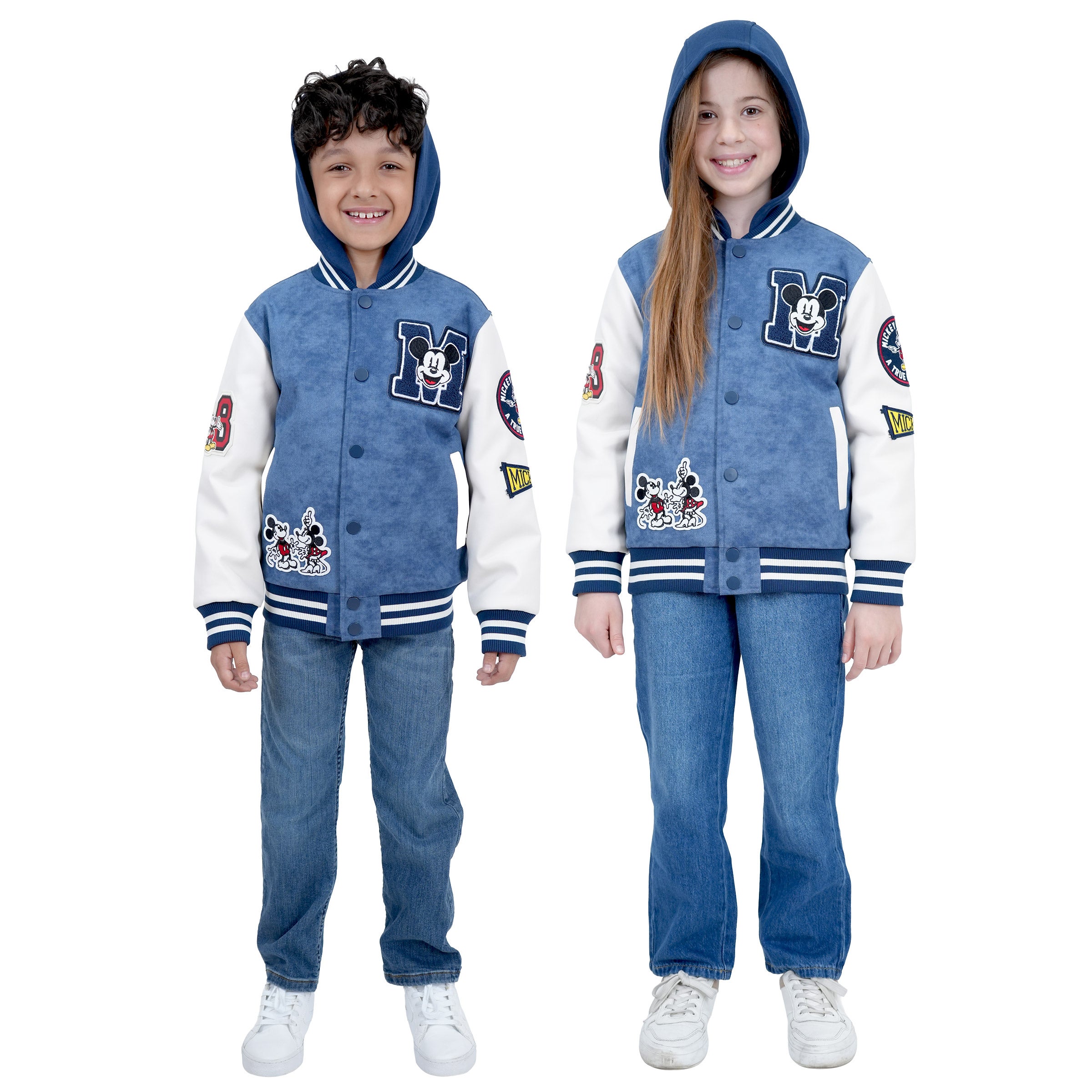 Disney Youth Hooded Varsity Jacket