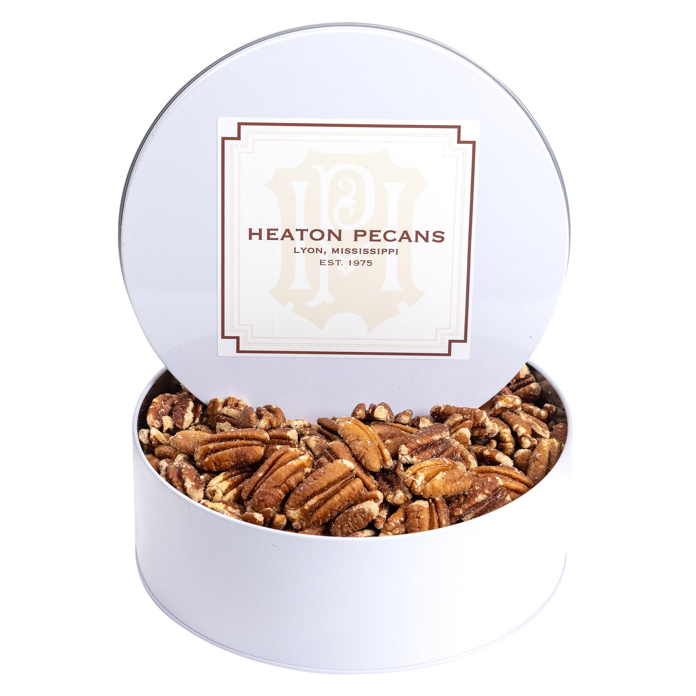 Heaton Pecans Roasted & Salted Pecans Tin 2.5 lbs