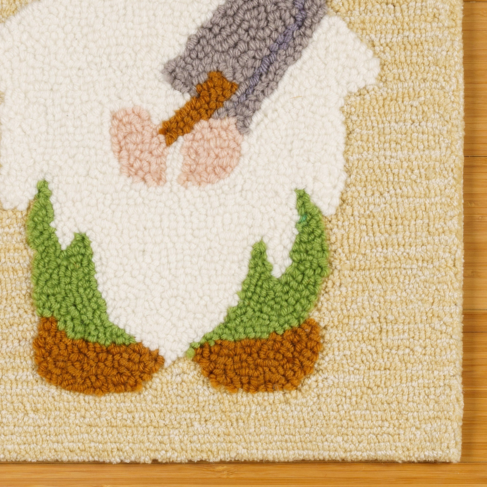 Spring Summer Hooked Rug