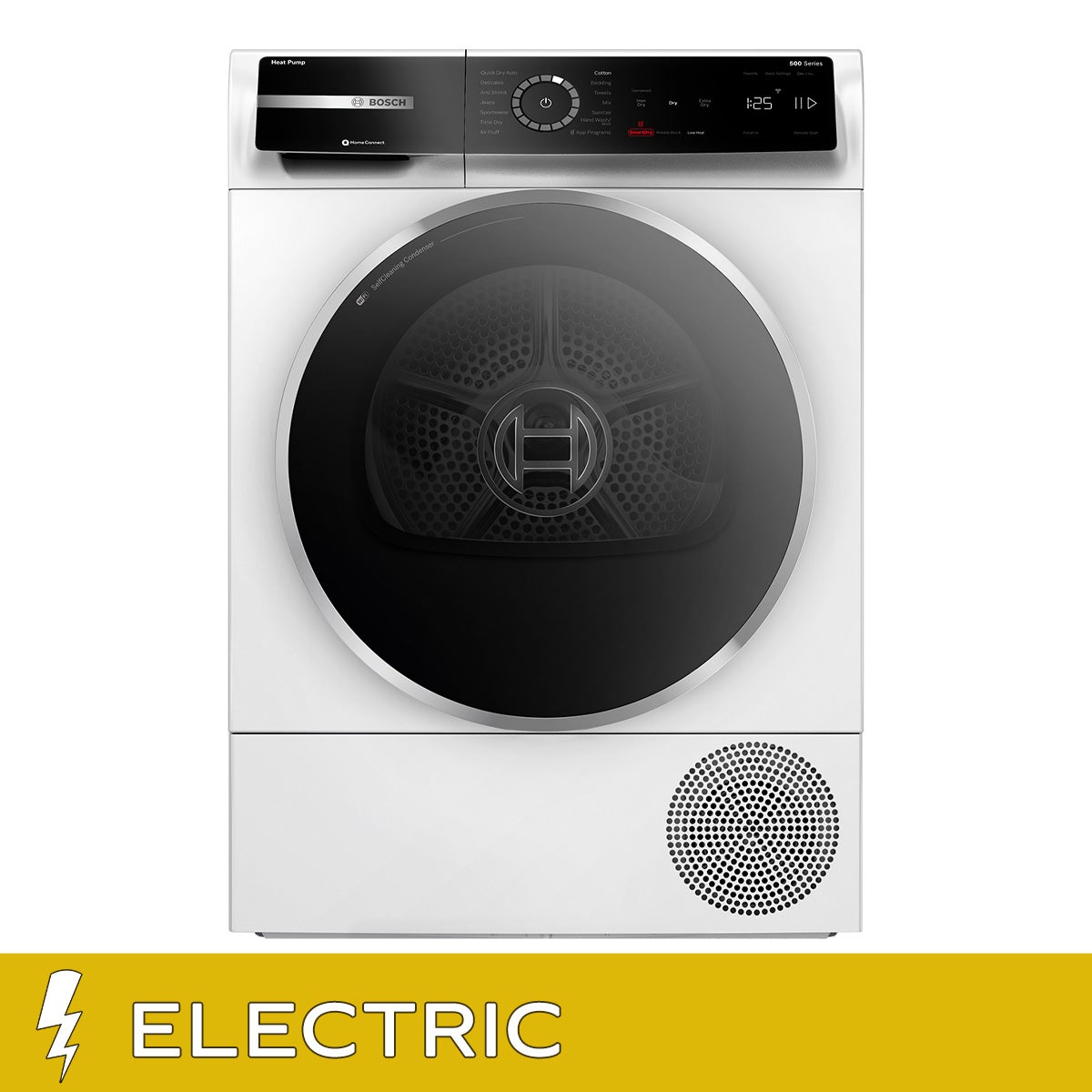 Bosch 500 Series 4.0 cu. ft. Compact Heat Pump Dryer with Home Connect and Quick Dry Auto Program