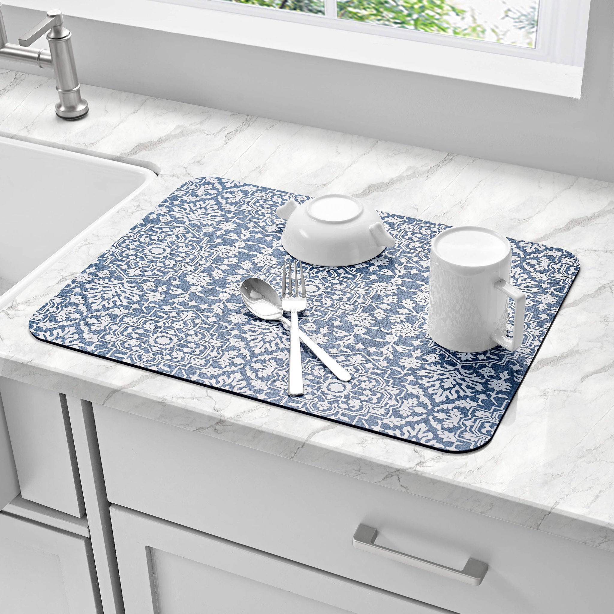 Multi-Purpose Printed Kitchen Mats, 4-pack