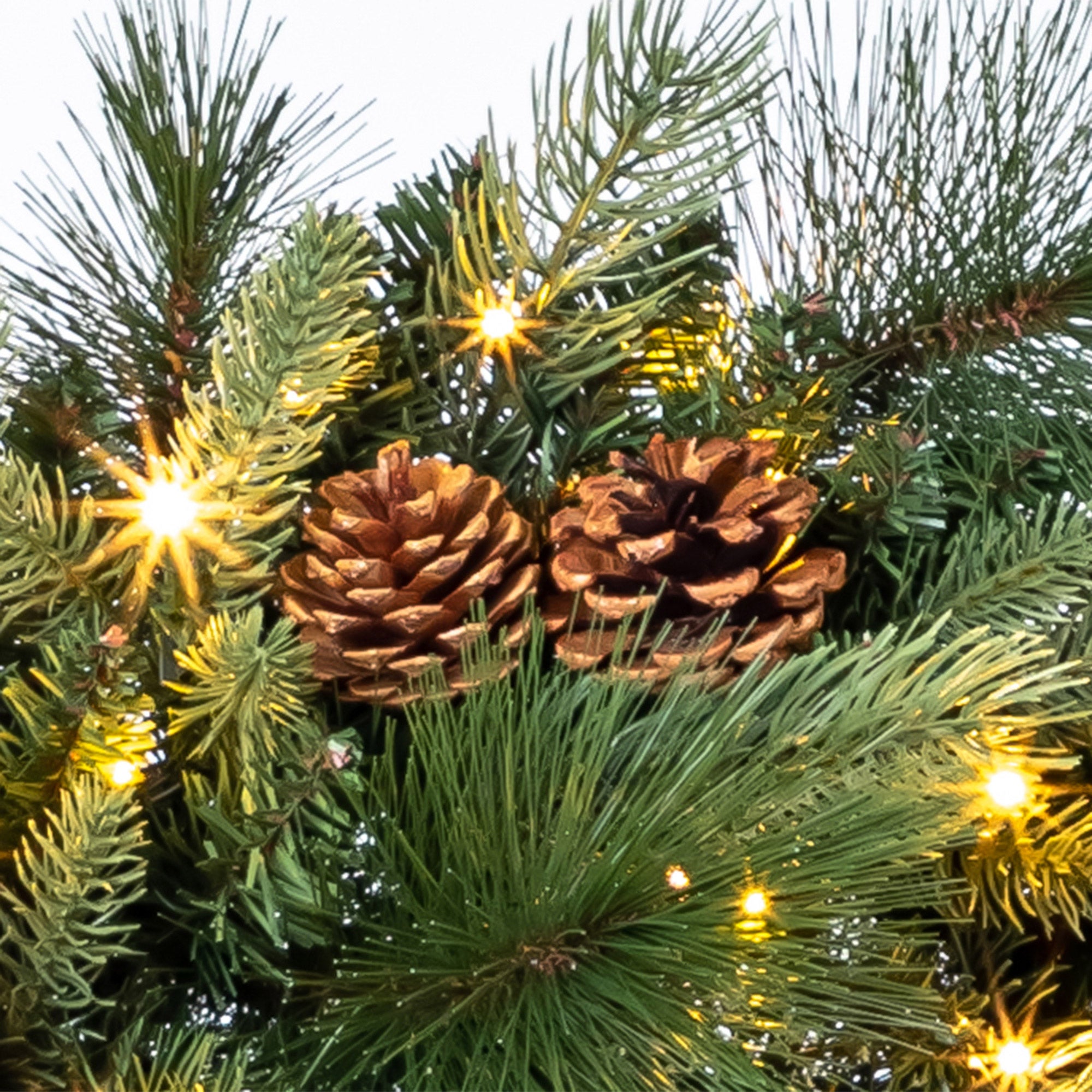 9' Pre-Lit Radiant Micro LED with Twinkle Artificial Greenery Garland
