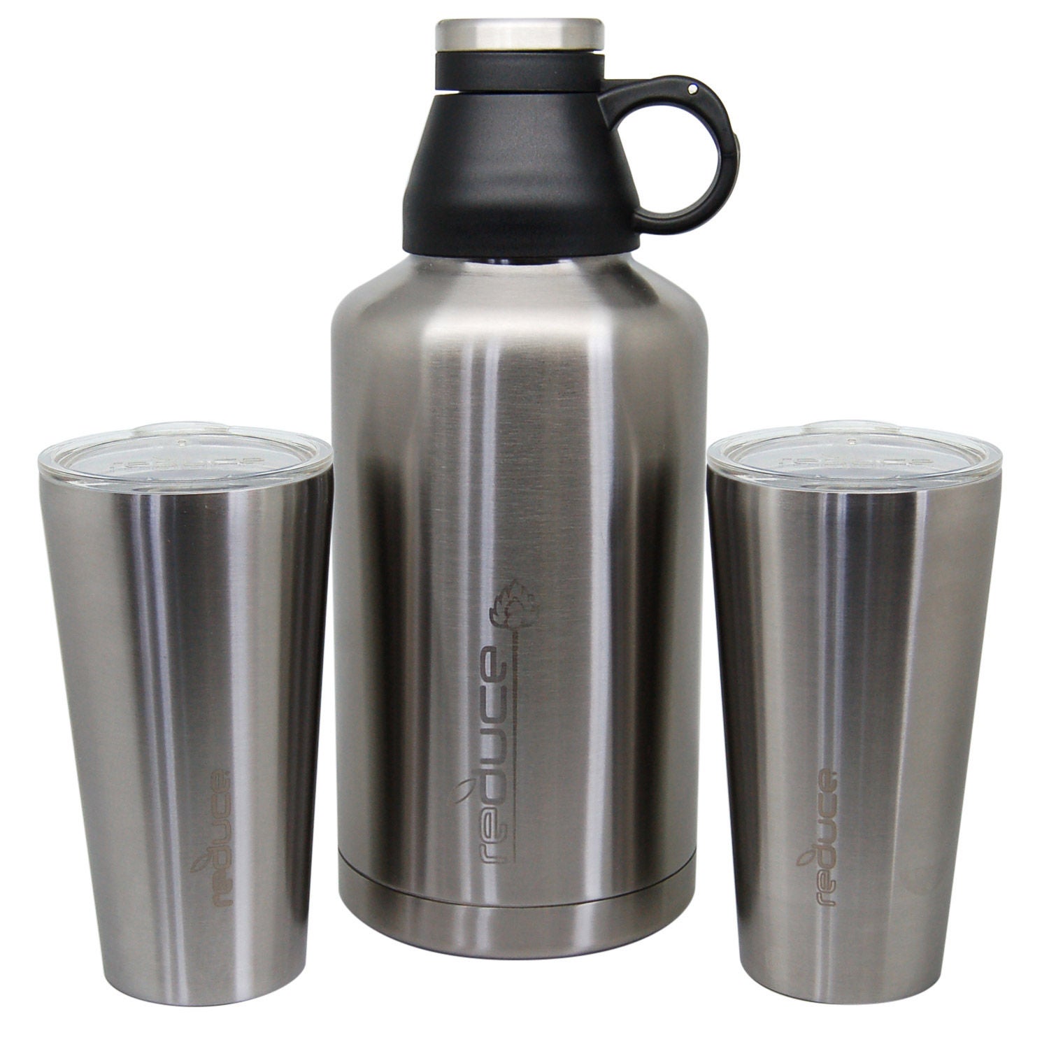 Reduce Growler & Steel Pint Set