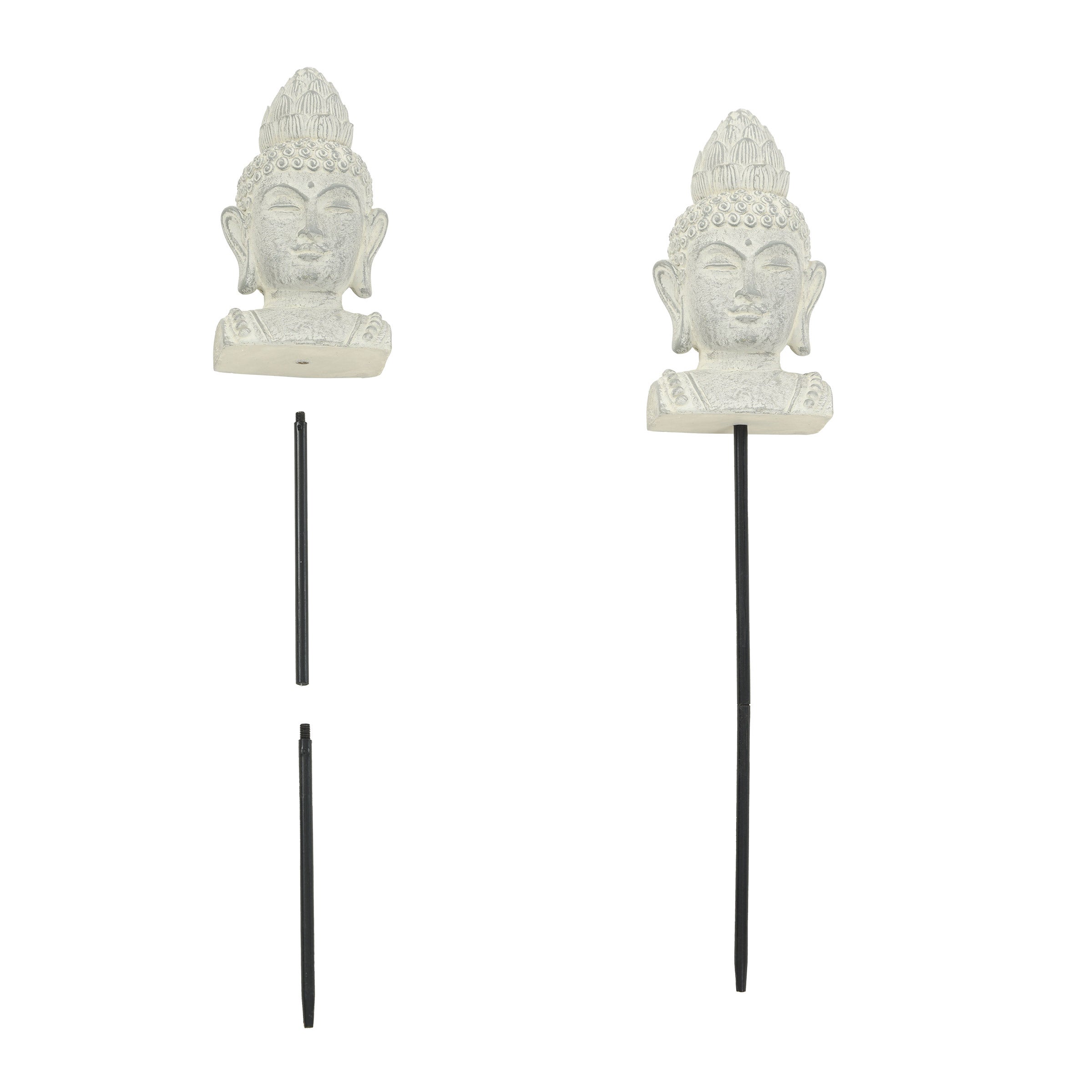 Buddha Planter Stakes, 5-pack