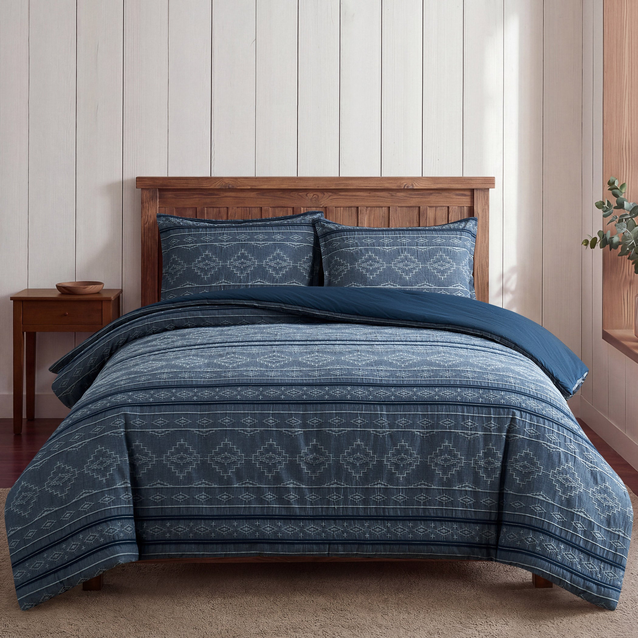 Pendleton 3-piece Otero Yarn-Dyed Jacquard Comforter Set