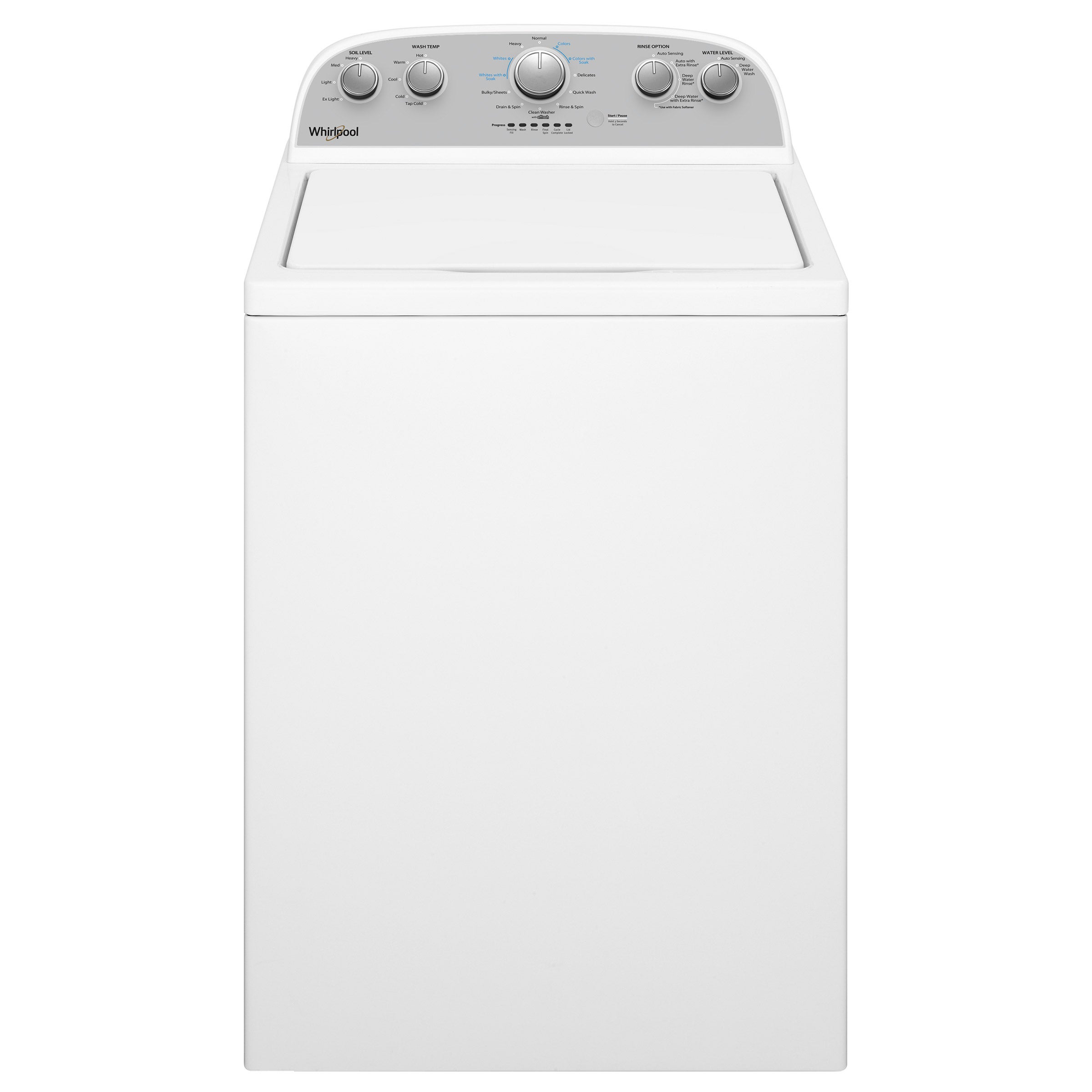 Whirlpool 3.8 cu. ft. Top Load Washer with Soaking Cycles in White