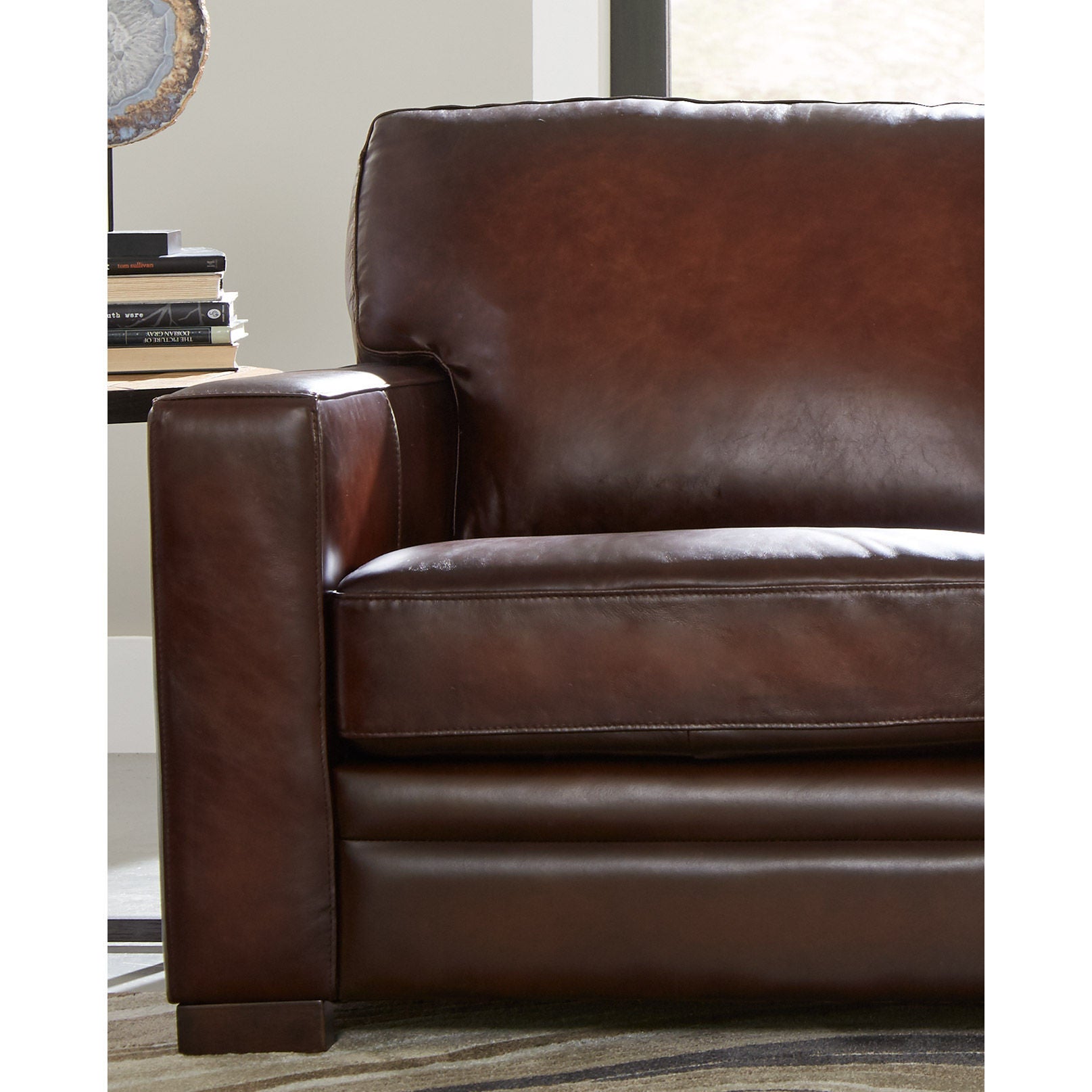 Luca 2-piece Top Grain Leather Set - Sofa, Loveseat