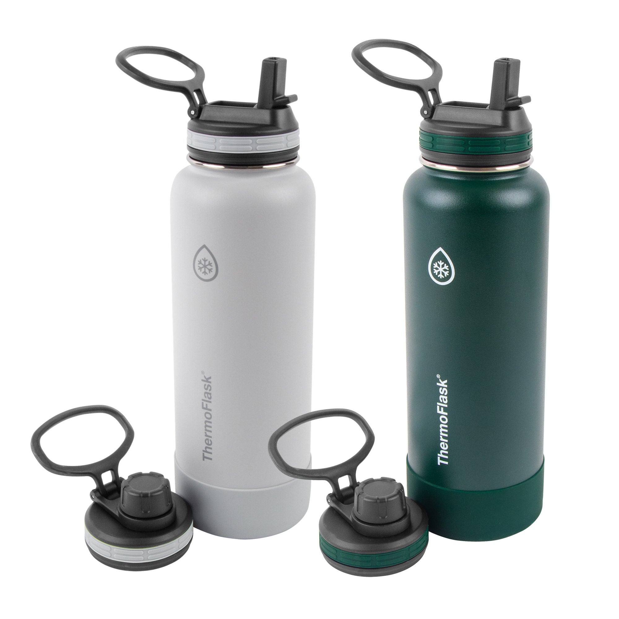 ThermoFlask 40oz Insulated Stainless Steel Water Bottle, 2-pack
