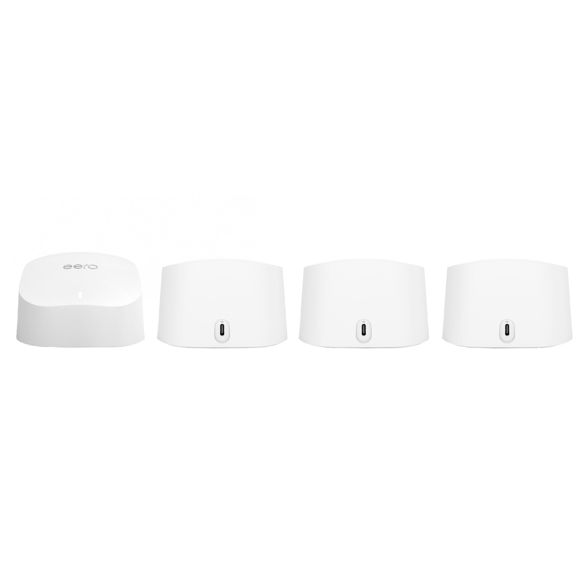 eero 6 Mesh Wi-Fi System, 4-pack, One Year eero Plus Security Included