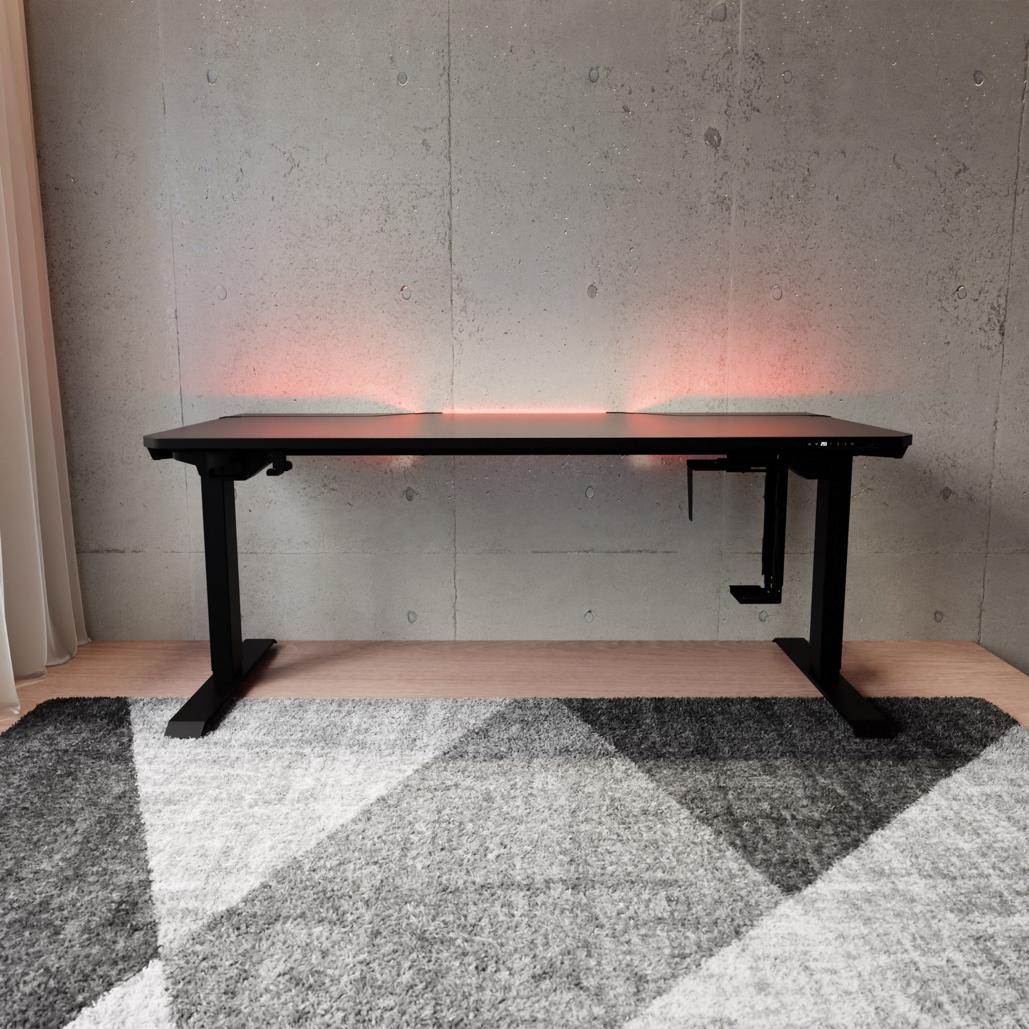 Nightphase 70” Adjustable Height Gaming Desk