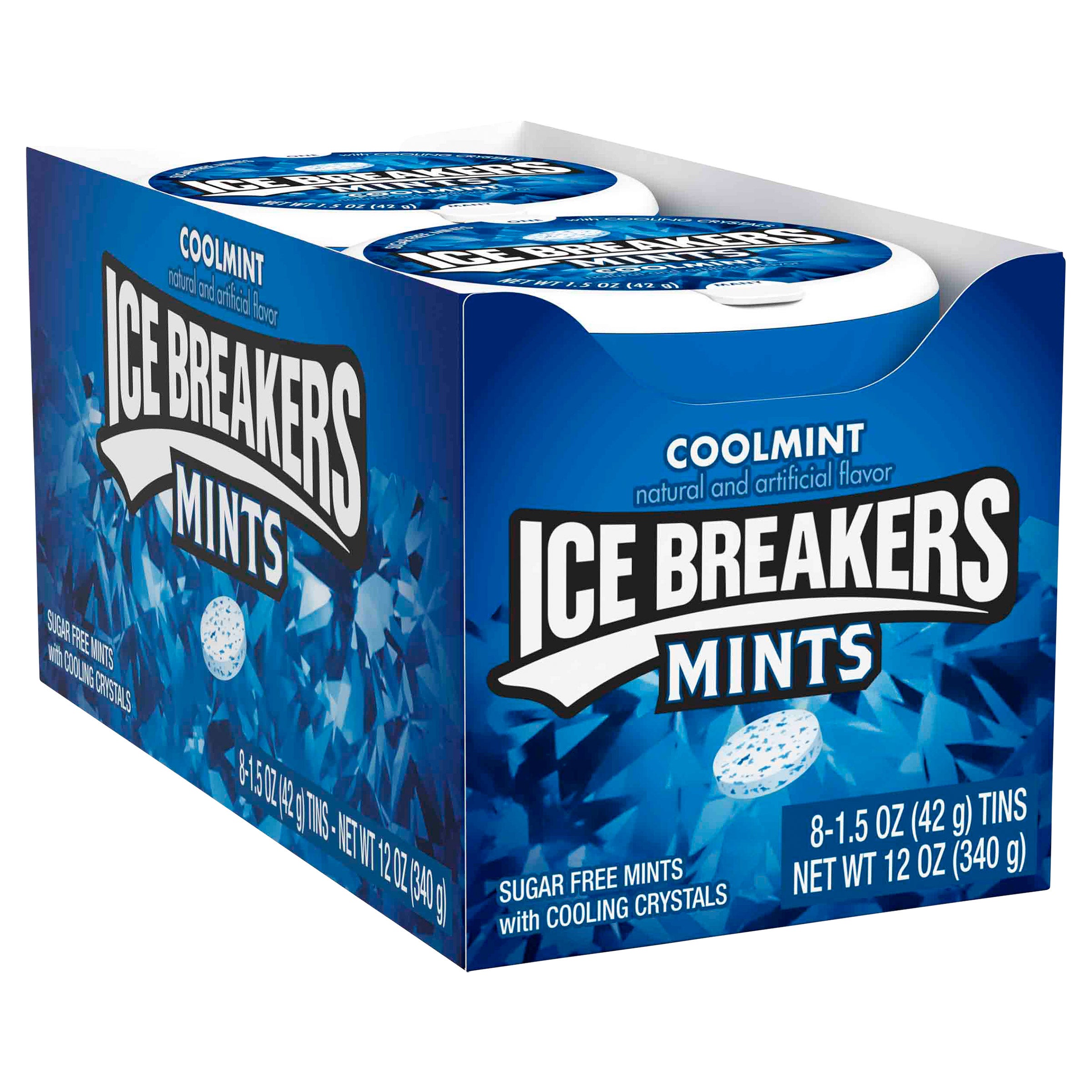 Ice Breakers Mints, Cool Mint, 1.5 oz, 8-count