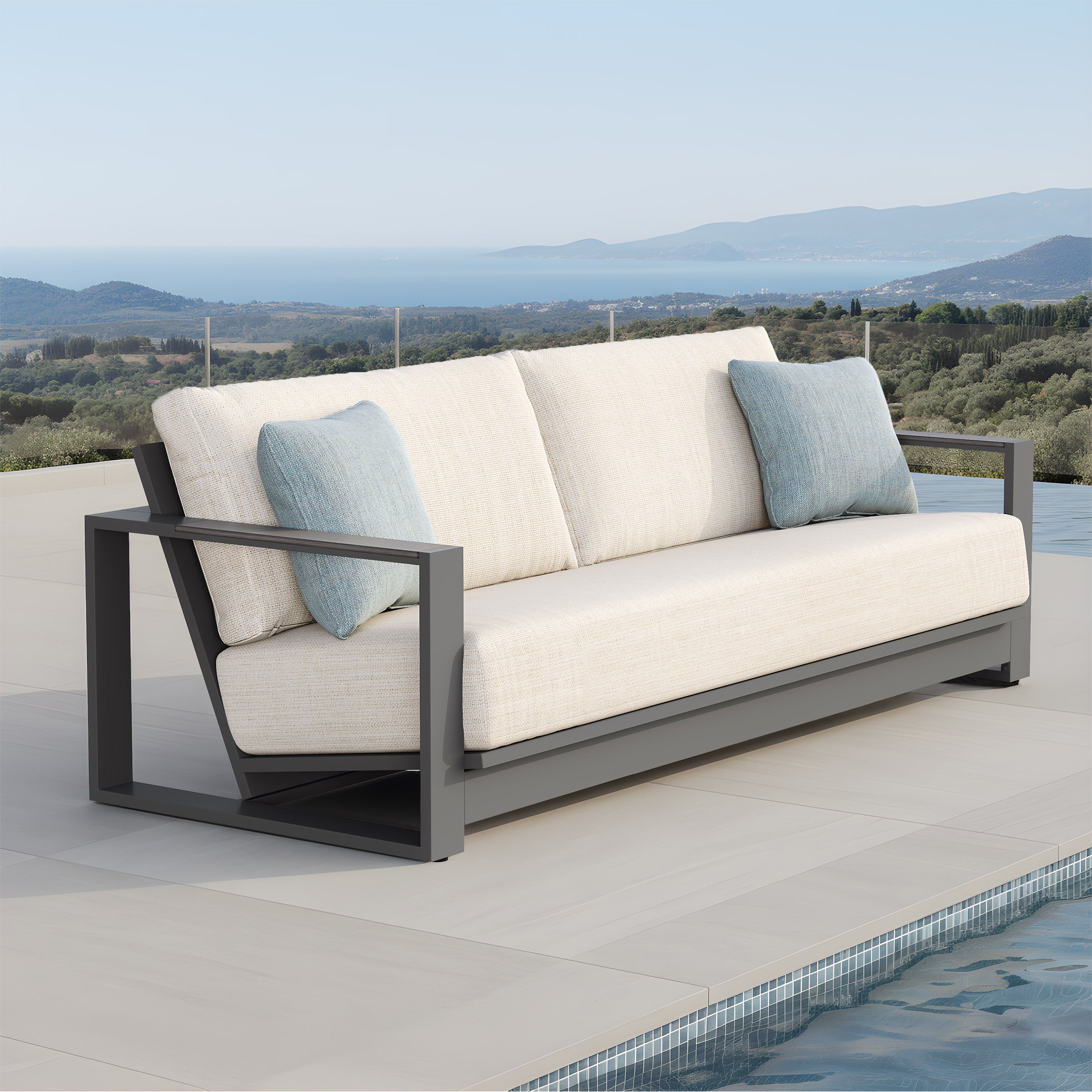 Veranda Classics Milan 5-piece Outdoor Patio Fire Seating Set