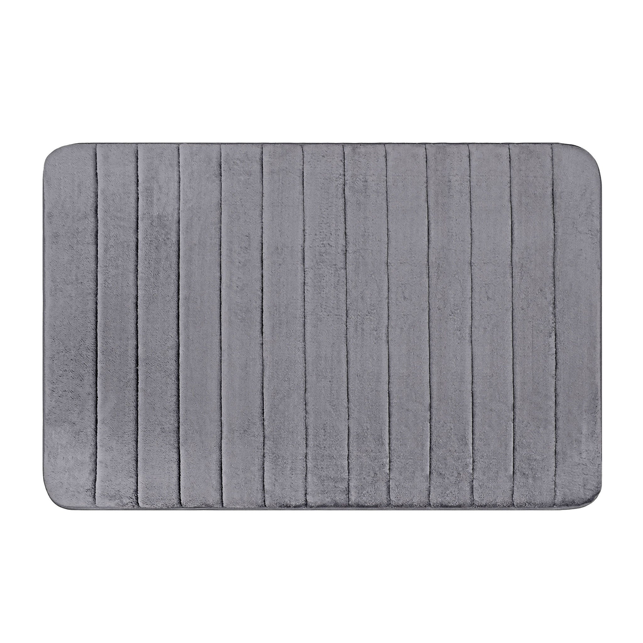 Channel Stitch Memory Foam Bath Mat, 2-pack