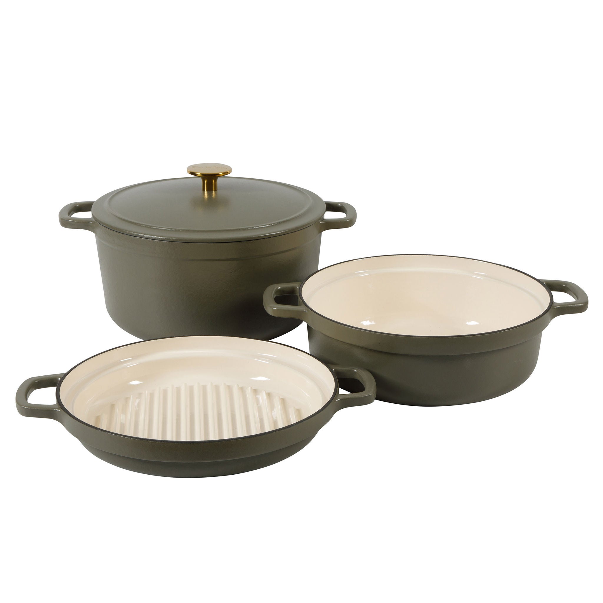 Sur La Table Enameled Cast Iron Stackable Cookware Set