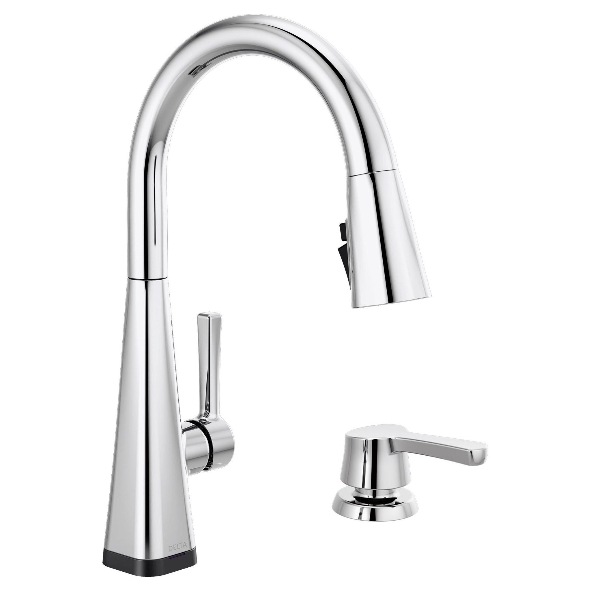 Delta Lenta Pull-down Kitchen Faucet with Soap Dispenser
