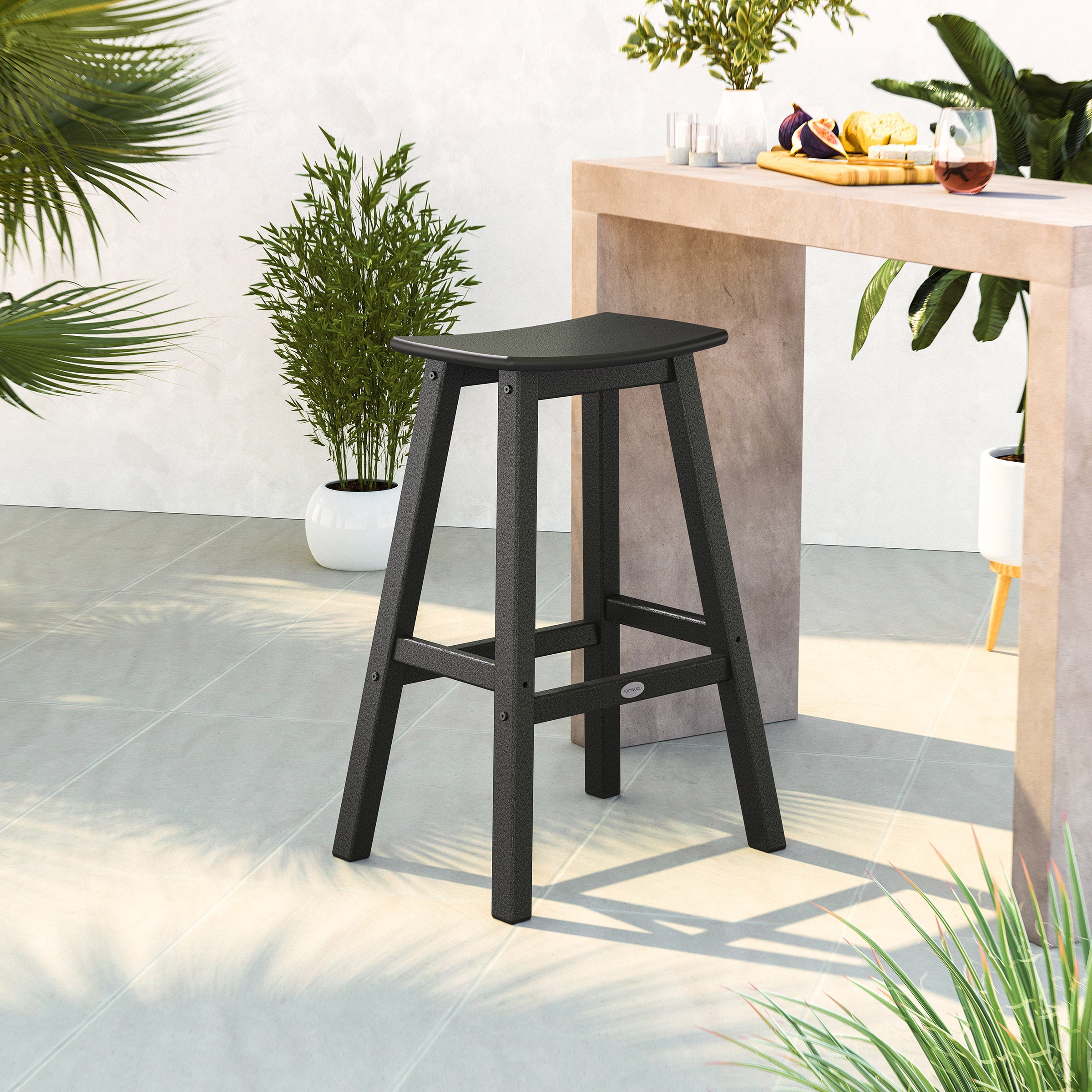 POLYWOOD Long Beach Barstool