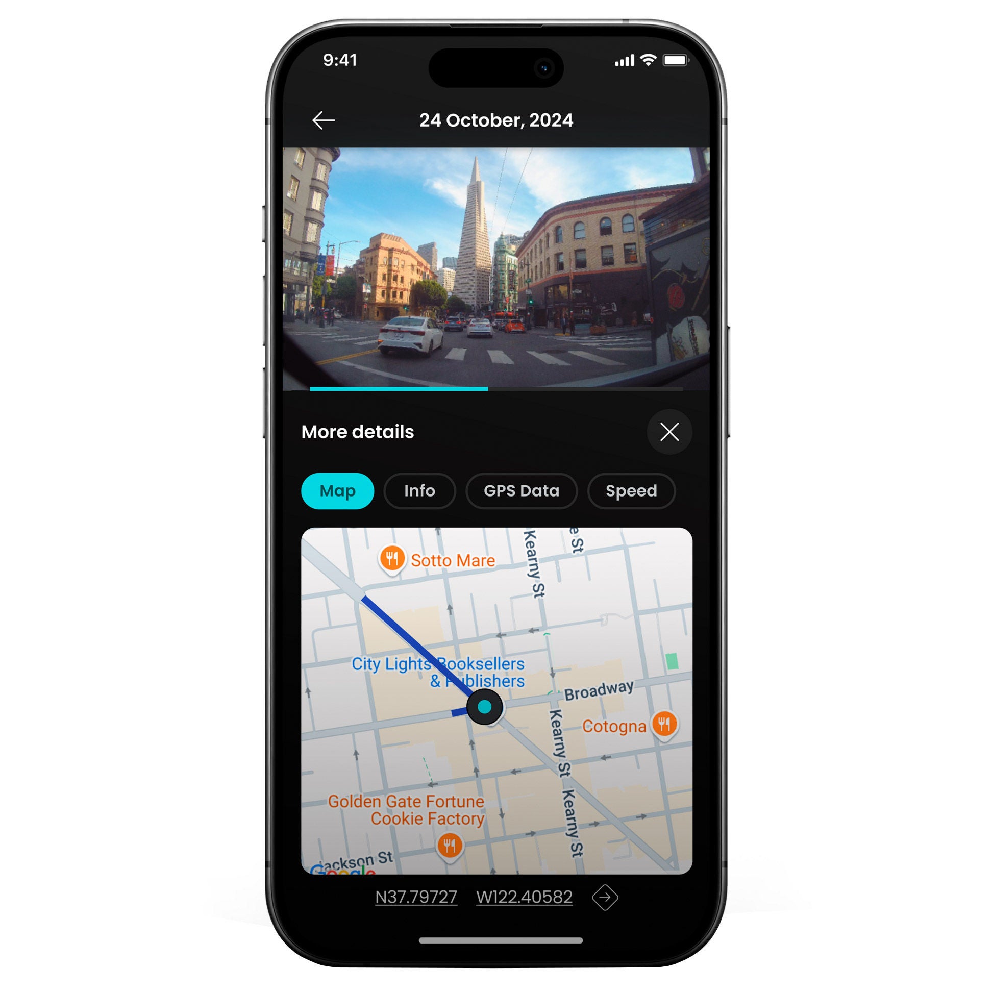 Nextbase Piqo 2K Dashcam with 64GB MicroSD Card and Piqo Quick Connect Cable