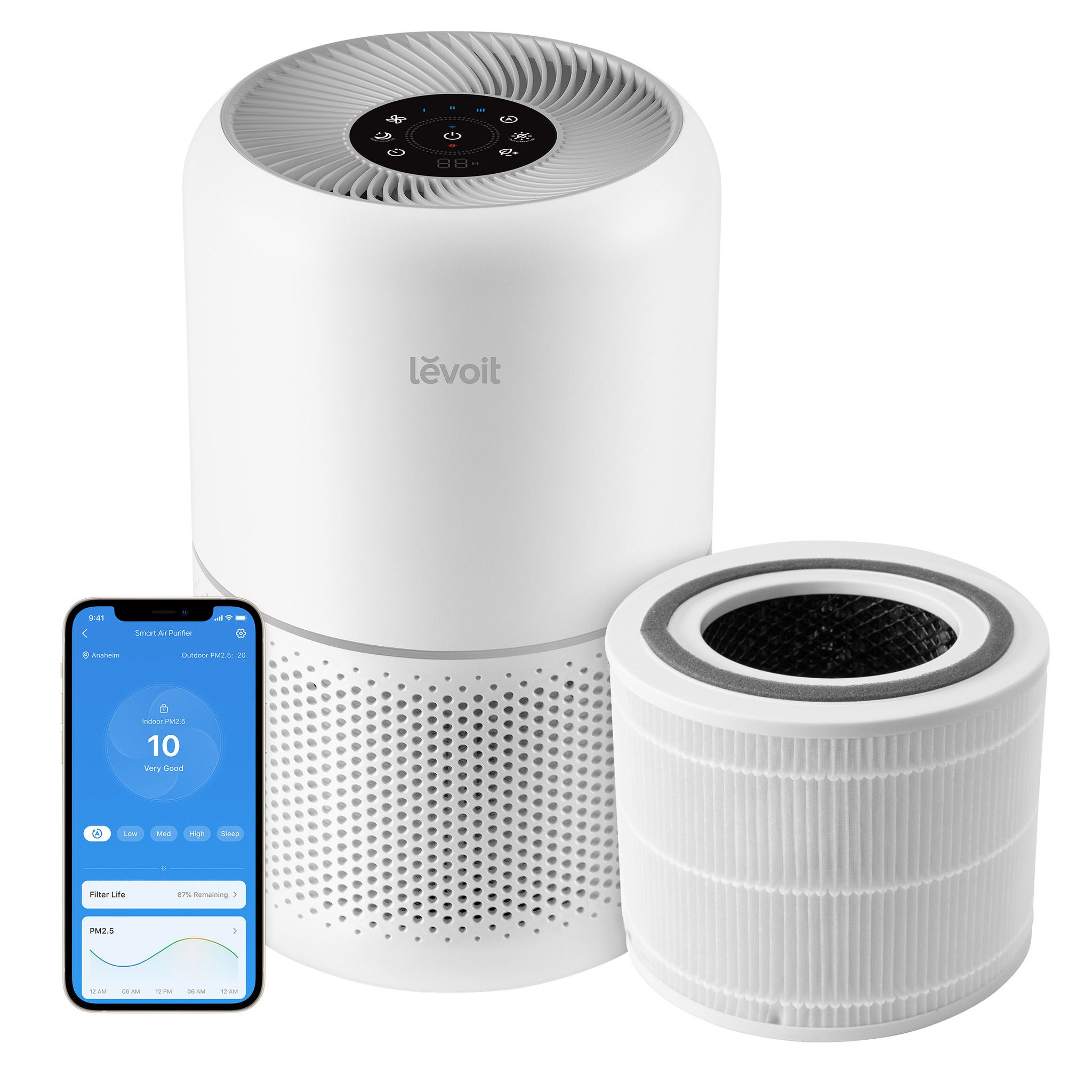 Levoit Plasma Pro Core 300S-P Smart Air Purifier with Extra Filter Bundle