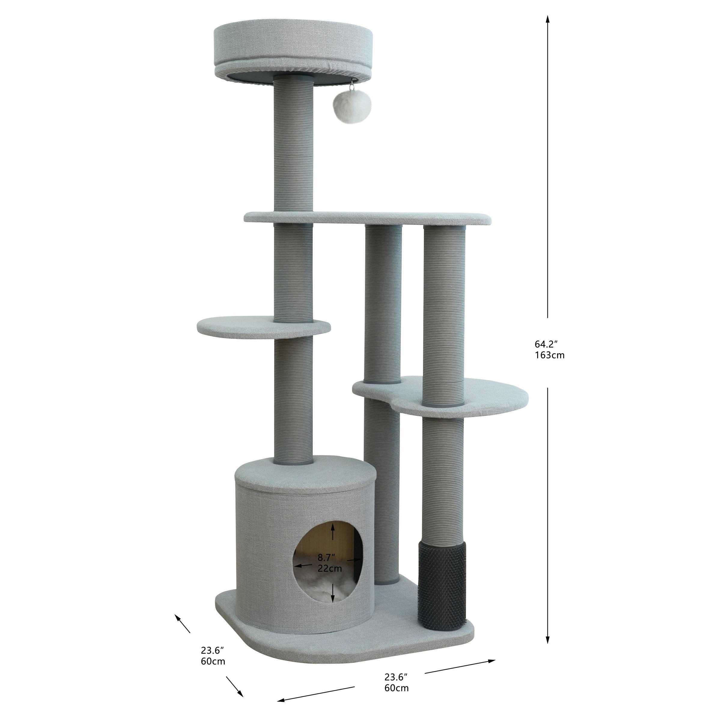 Catry Cohos 64" Cat Tree with High Back Sofa