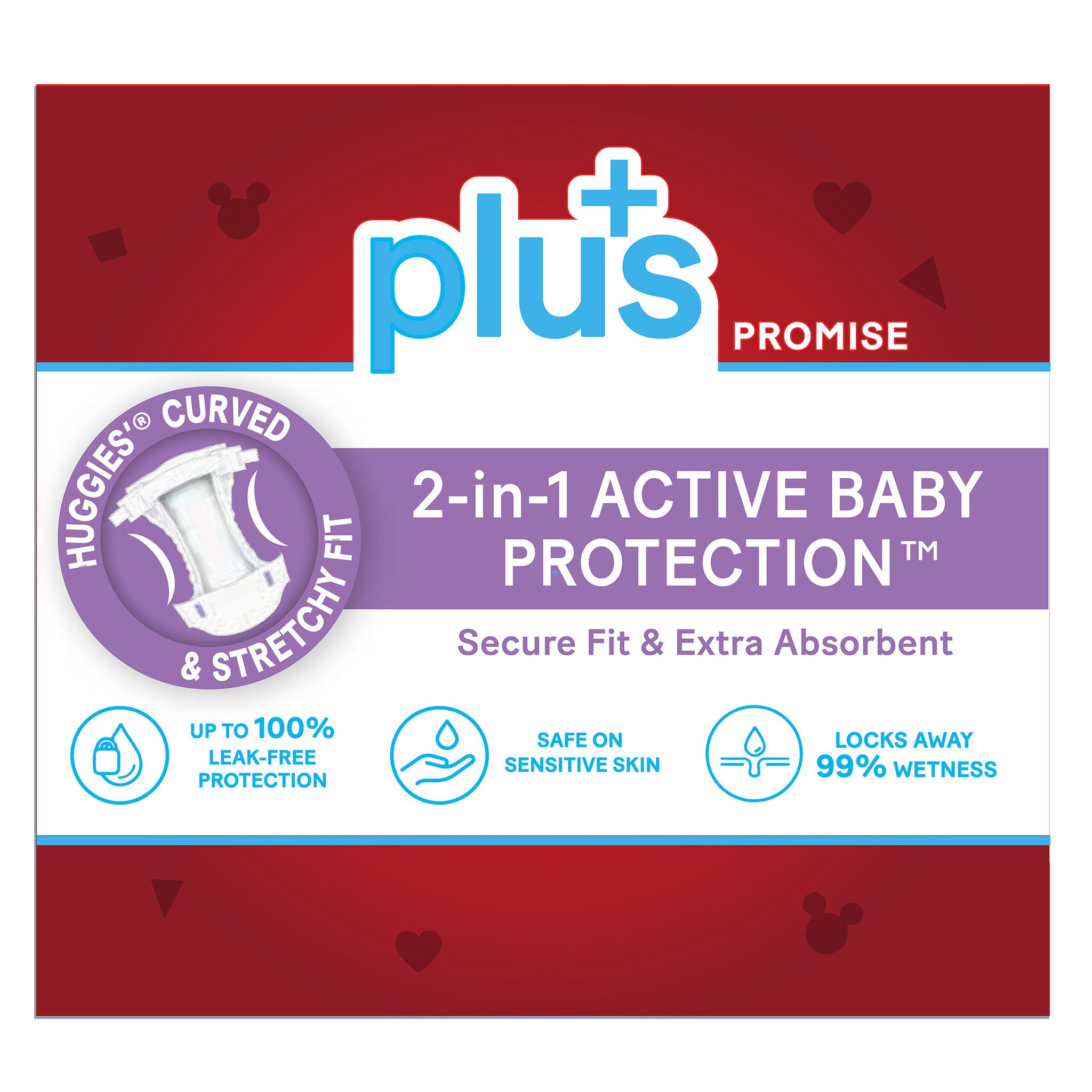 Huggies Plus Diapers Sizes 3 - 7