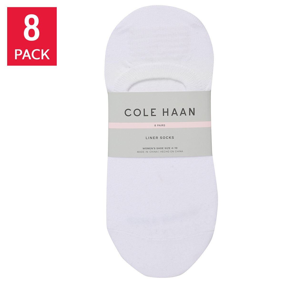 Cole Haan Women's Liner Sock, 8-pair