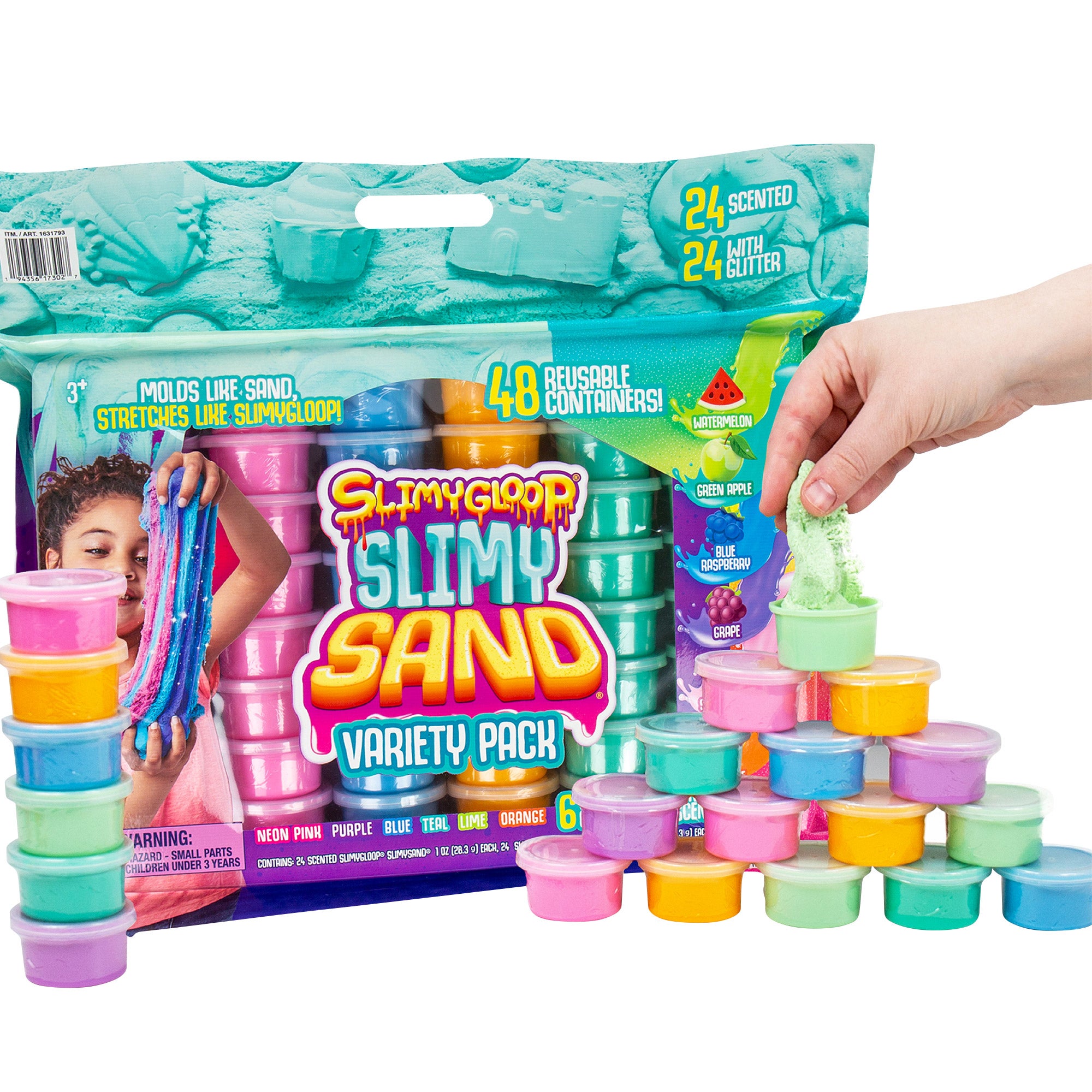 SLIMYGLOOP Slimy Sand, 5-Pack Bundle 240 Total