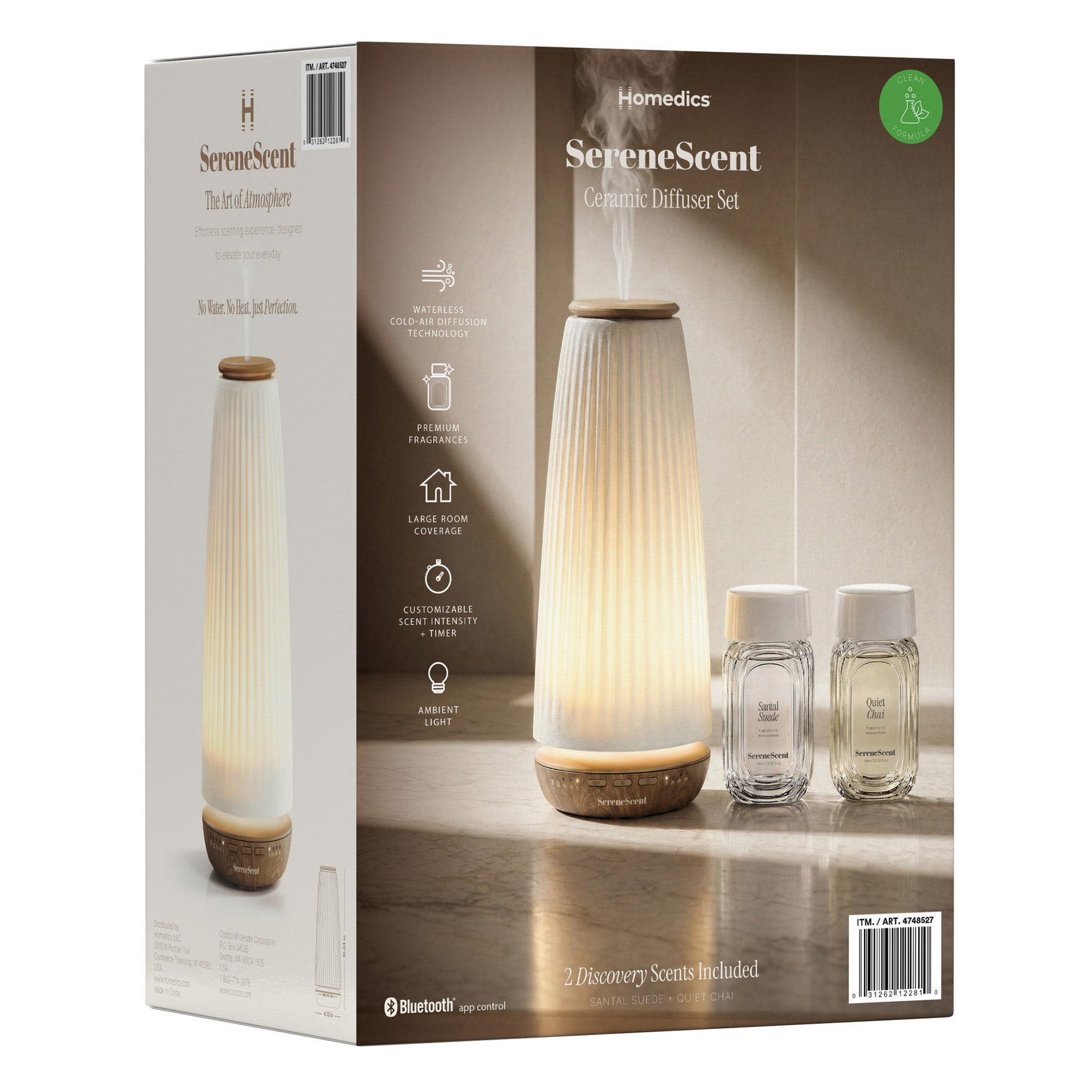 Homedics SereneScent Ceramic Diffuser Set