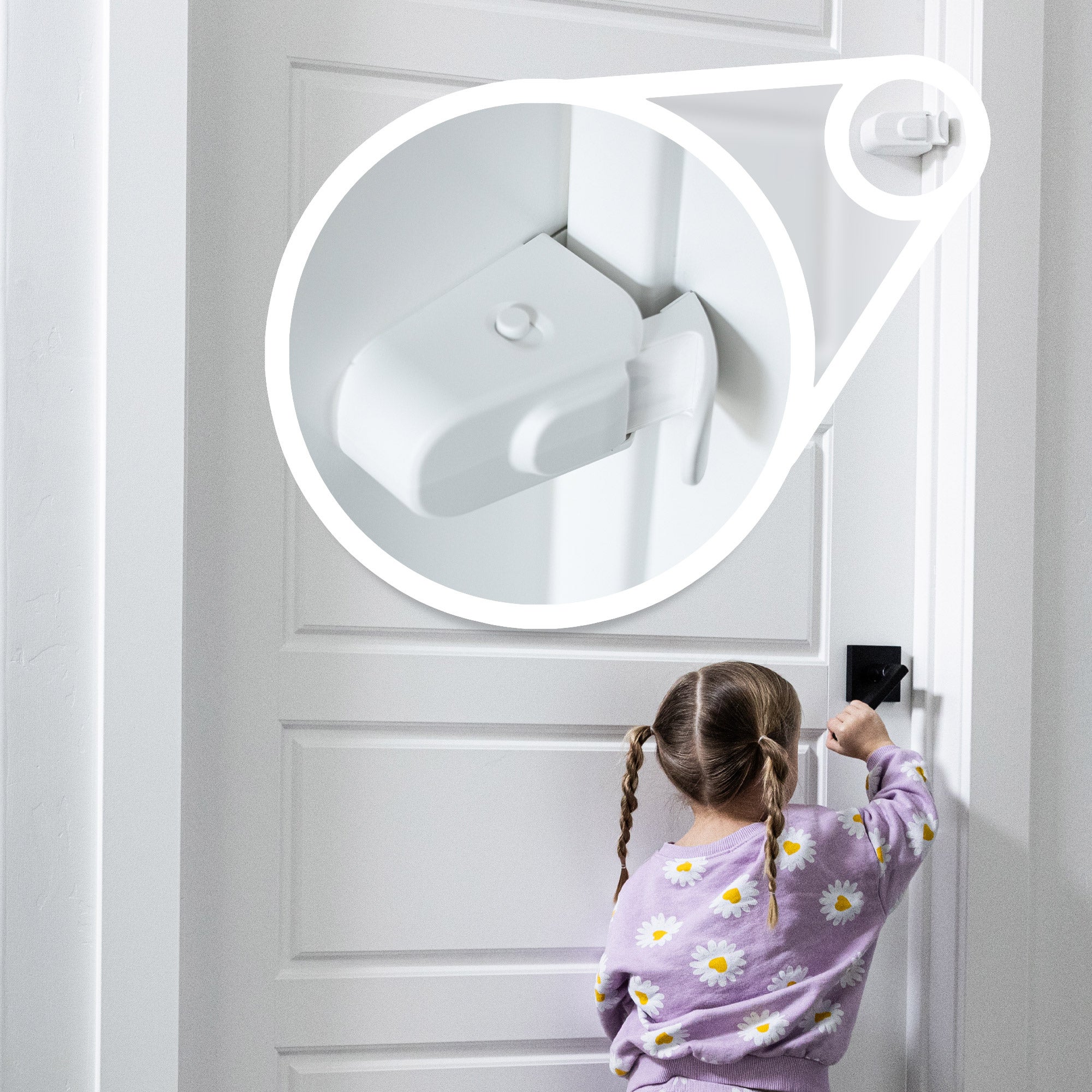 SnapPower HugLock Childproof Safety Door Lock, 3-pack